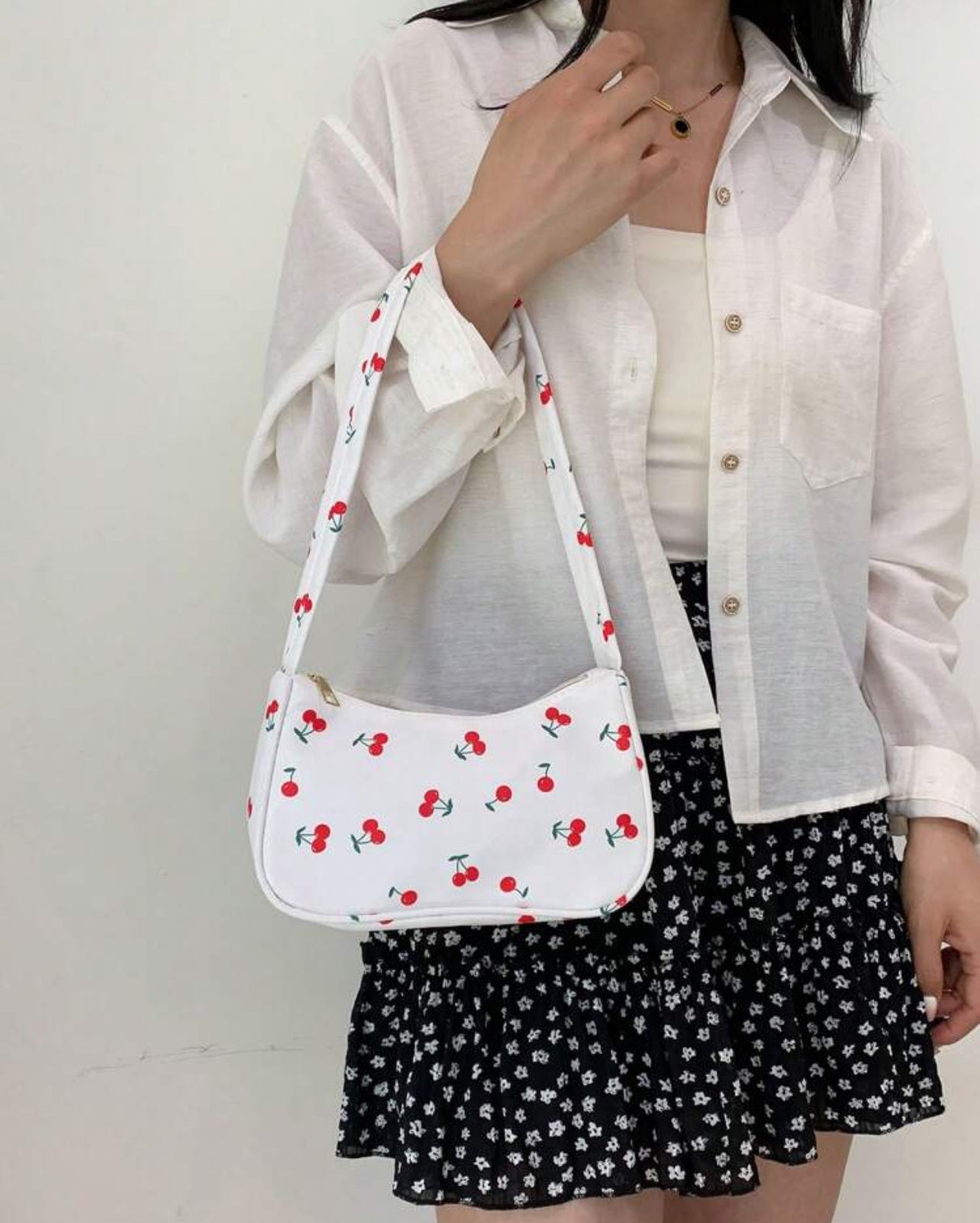 Cherry Pop – Two-Tone Street Style Shoulder Bag