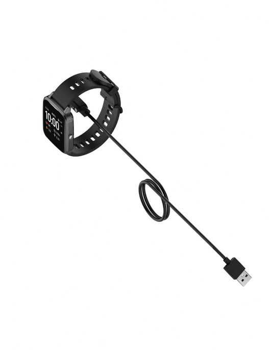 Magnetic Charging Cable – Compatible with Xiaomi Haylou LS05 / 2 Pro / GST / LS09B / RT2 / LS10 Smartwatch Charger Black / USB-4mm/12.3 mm