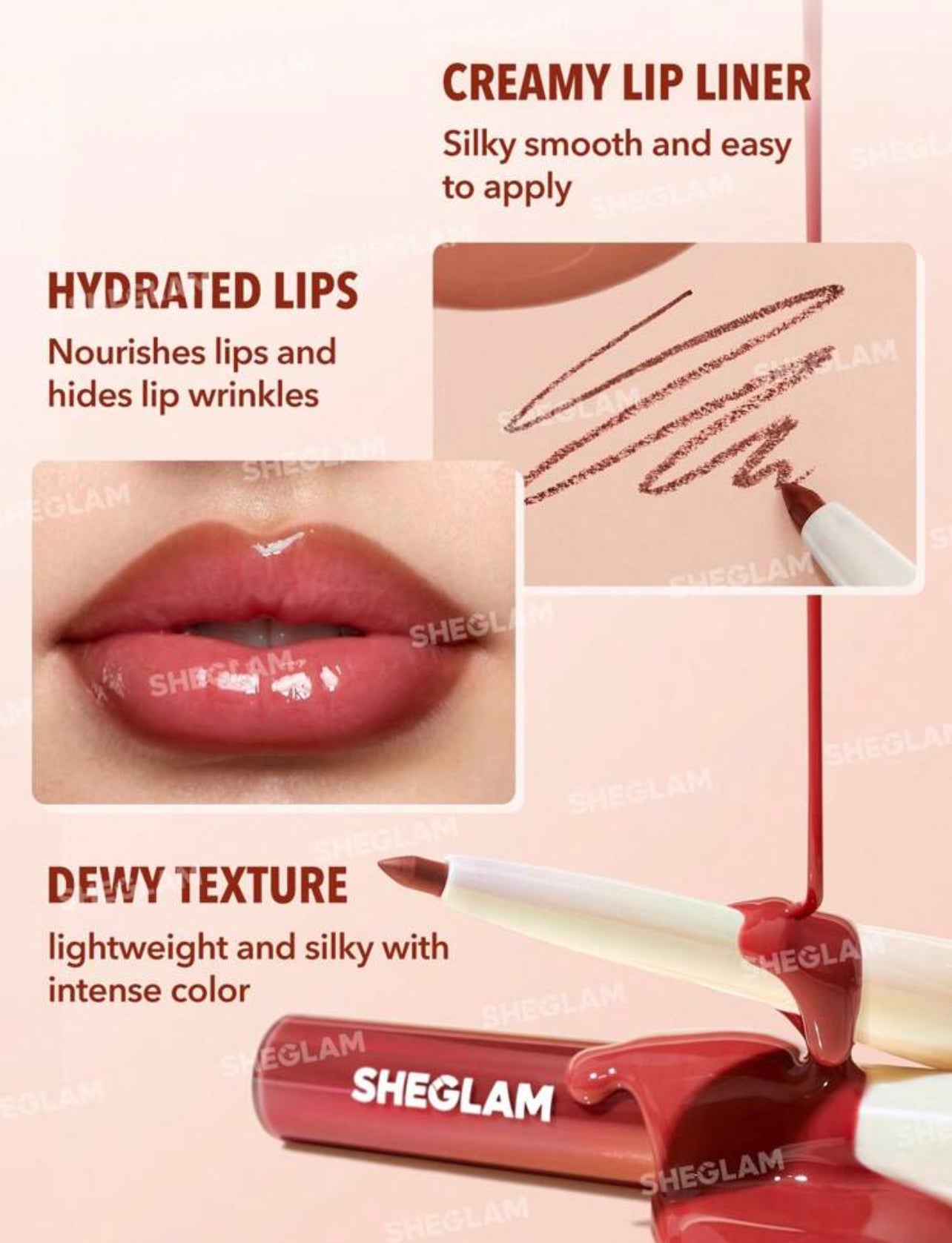 SHEGLAM Lip Rules 2-in-1 Lip Liner & Gloss –  Edition - MK4181