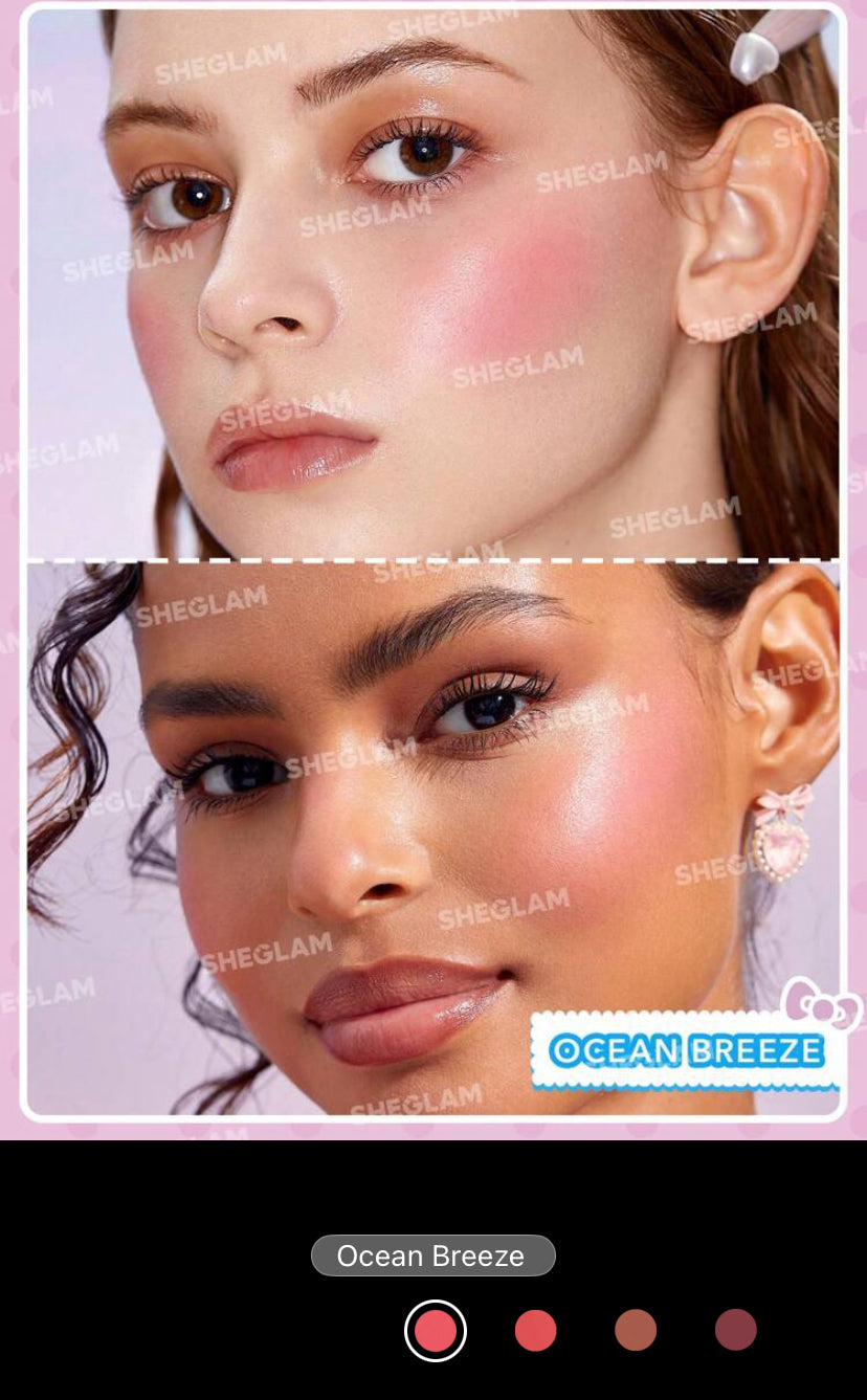 Hello Kitty x SHEGLAM Coastal Charm Cream Blush – Ocean Breeze | Multi-Use Lip & Cheek Cream - MK4239