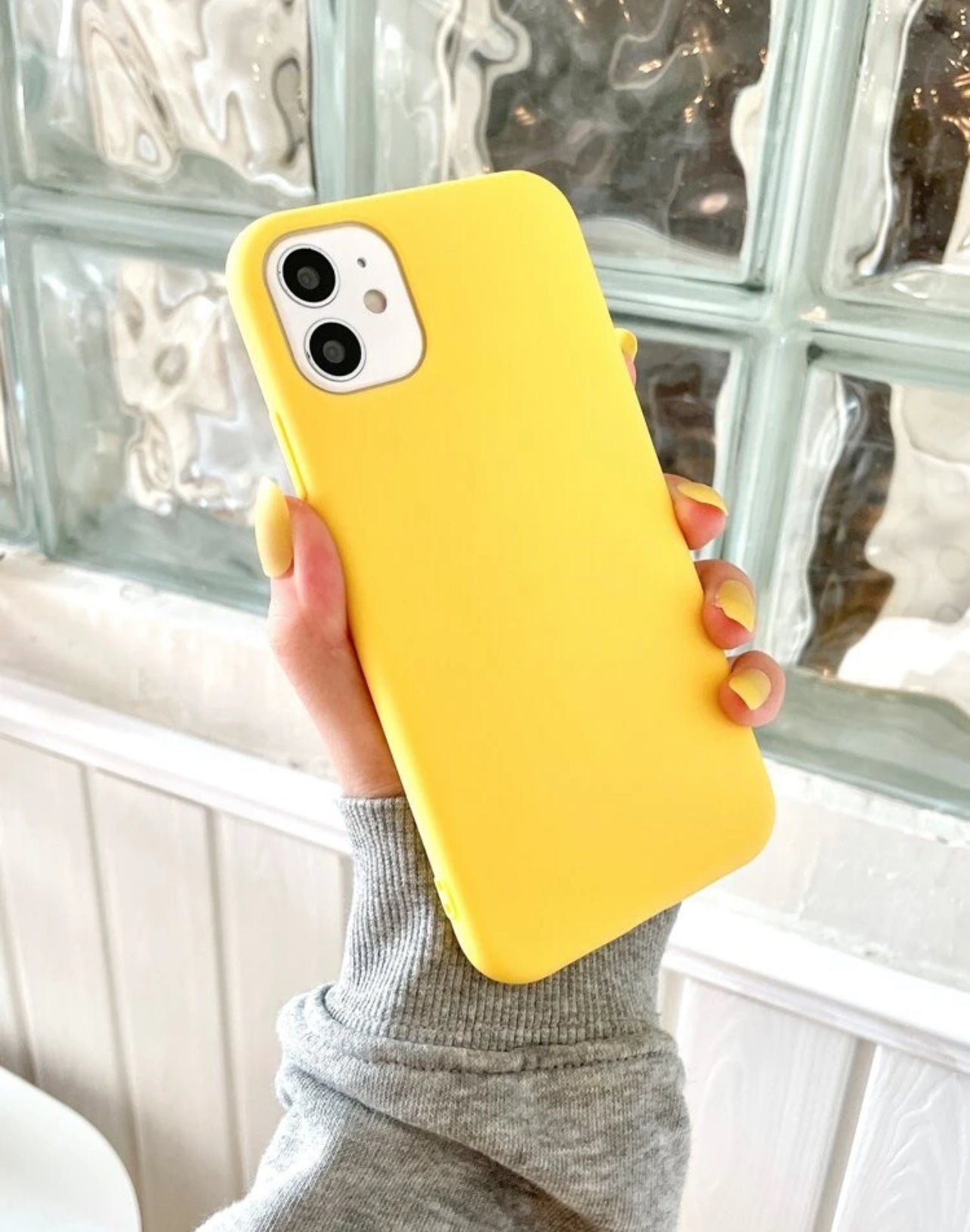 Yellow Silicone Phone Case for iPhone XS Max