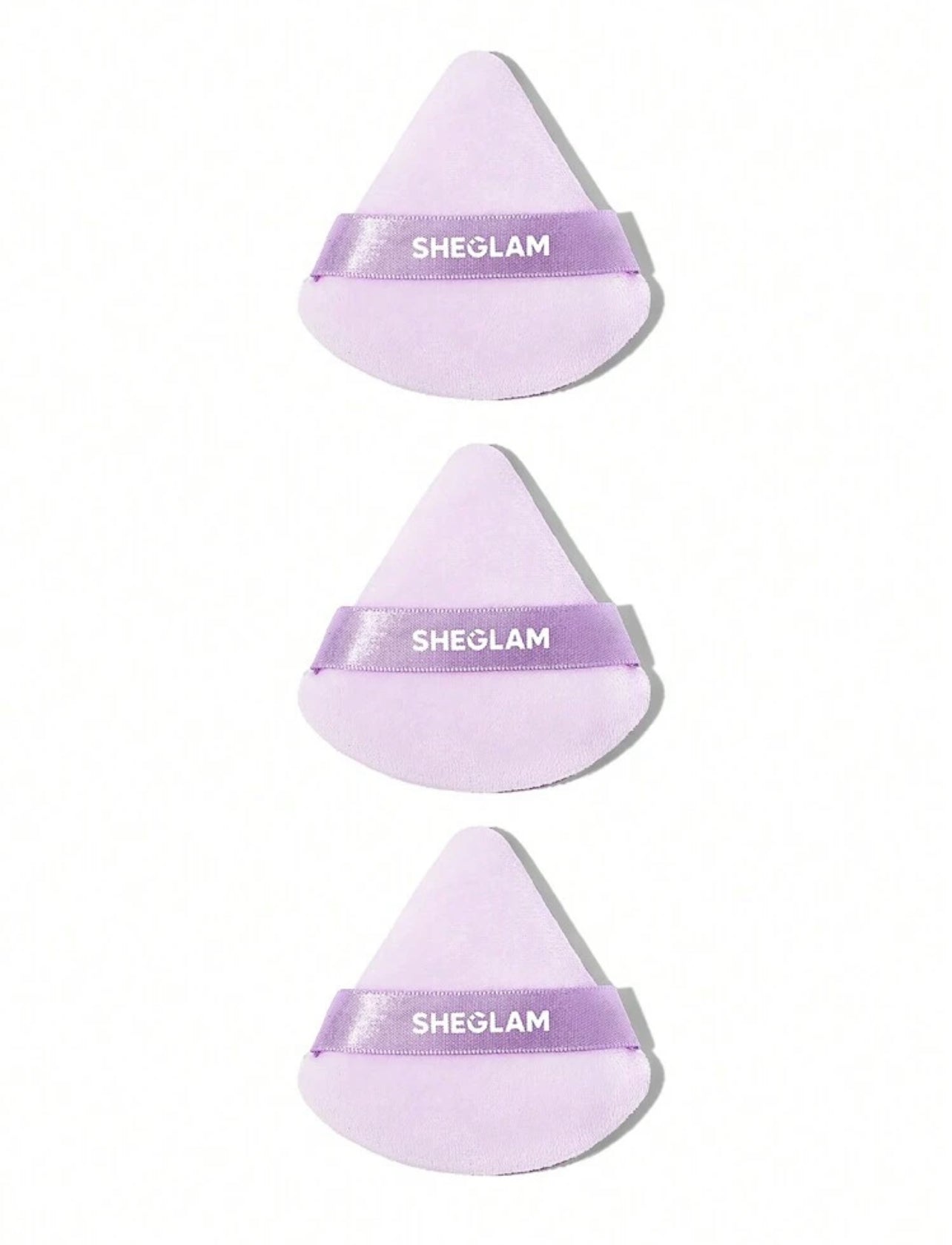 SHEGLAM Triangle Powder Puff – Soft Purple Makeup Sponge - MK4061