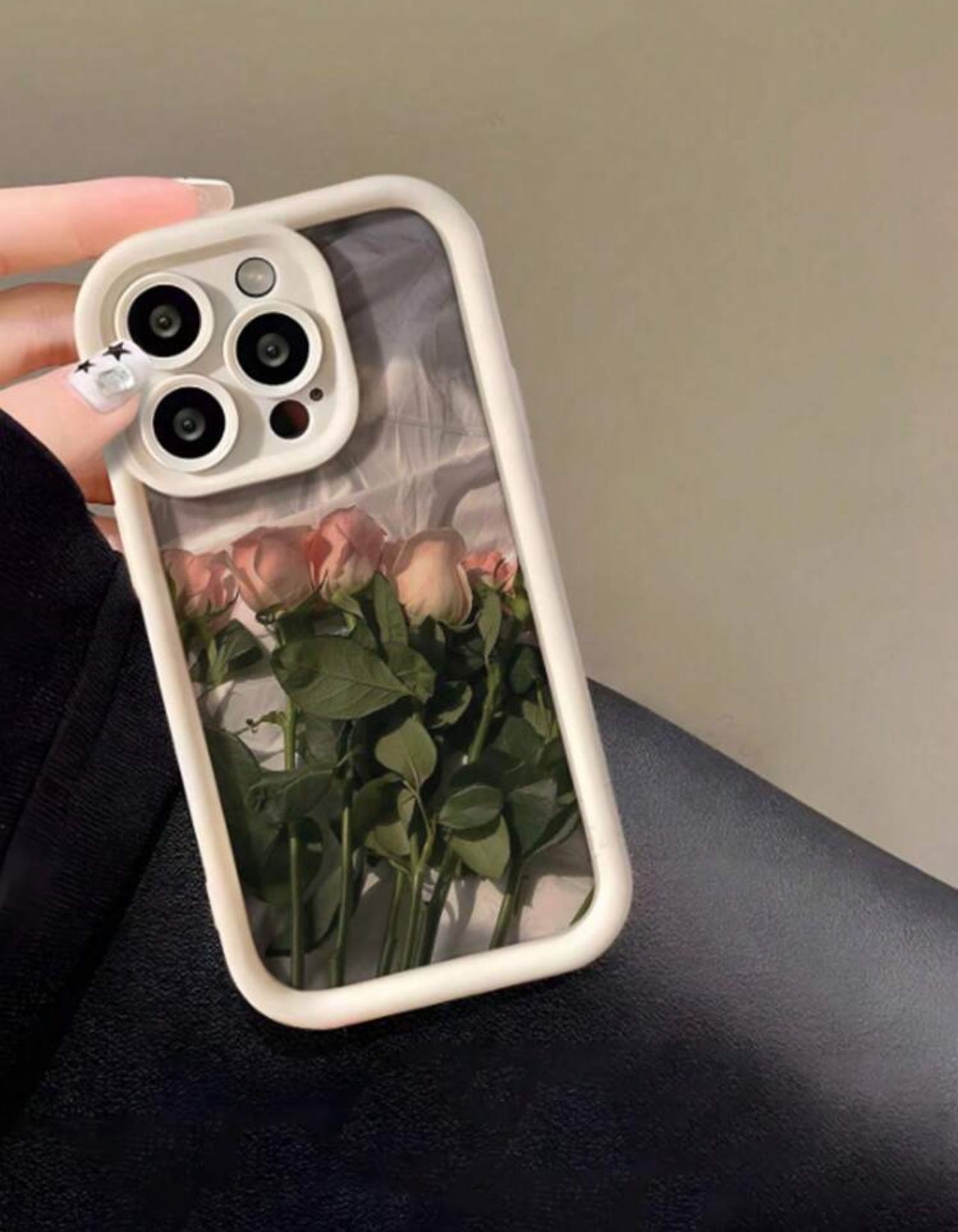 iPhone XS Max Luxury Floral Print Shockproof Phone Case