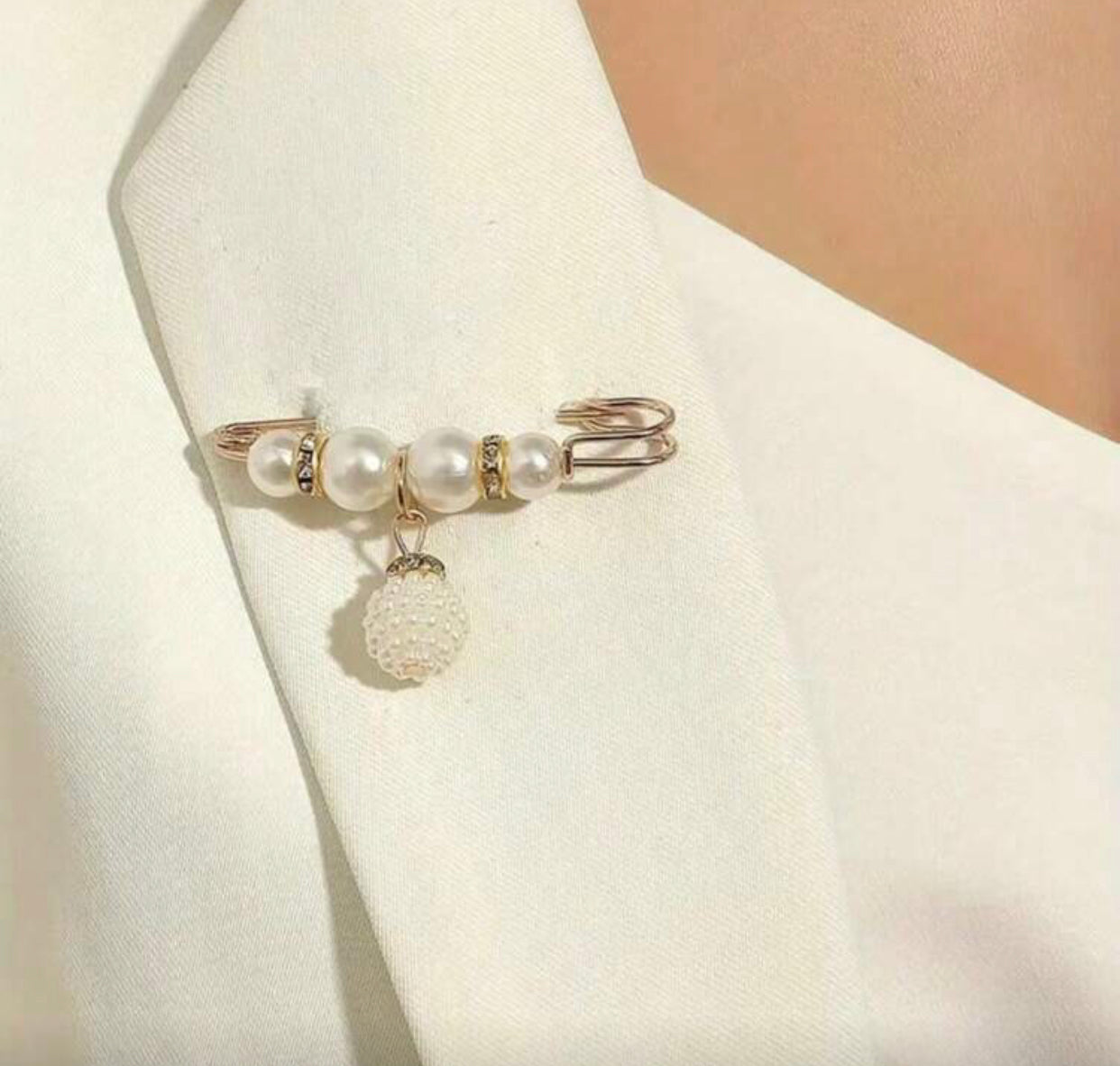 12-Piece Decorative Beaded Scarf Pins – Simple & Elegant Accessories for Clothing, Bags & Mor