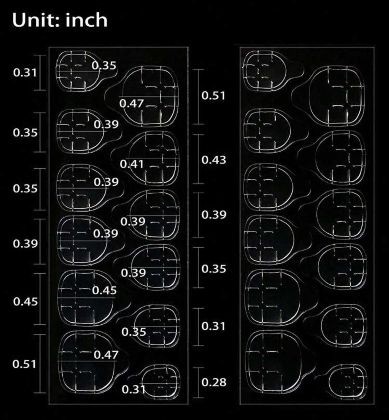 12 Sheets / 288pcs Nail Adhesive Tabs – Ultra-Sticky Gel Nail Glue Stickers - DI6087 - DI6088