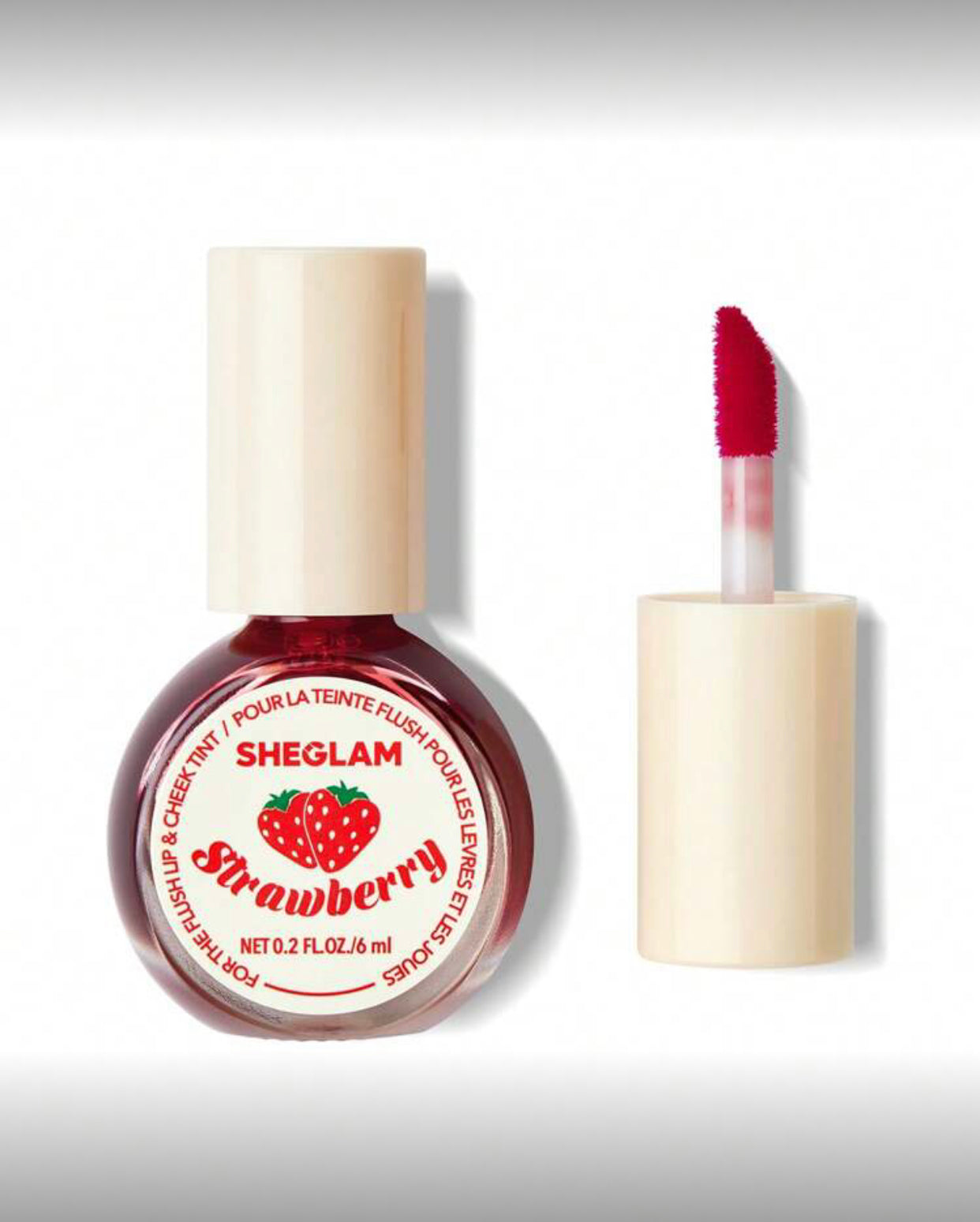 SHEGLAM Fruity Liquid Lip & Cheek Tint – Long-lasting Matte Pink