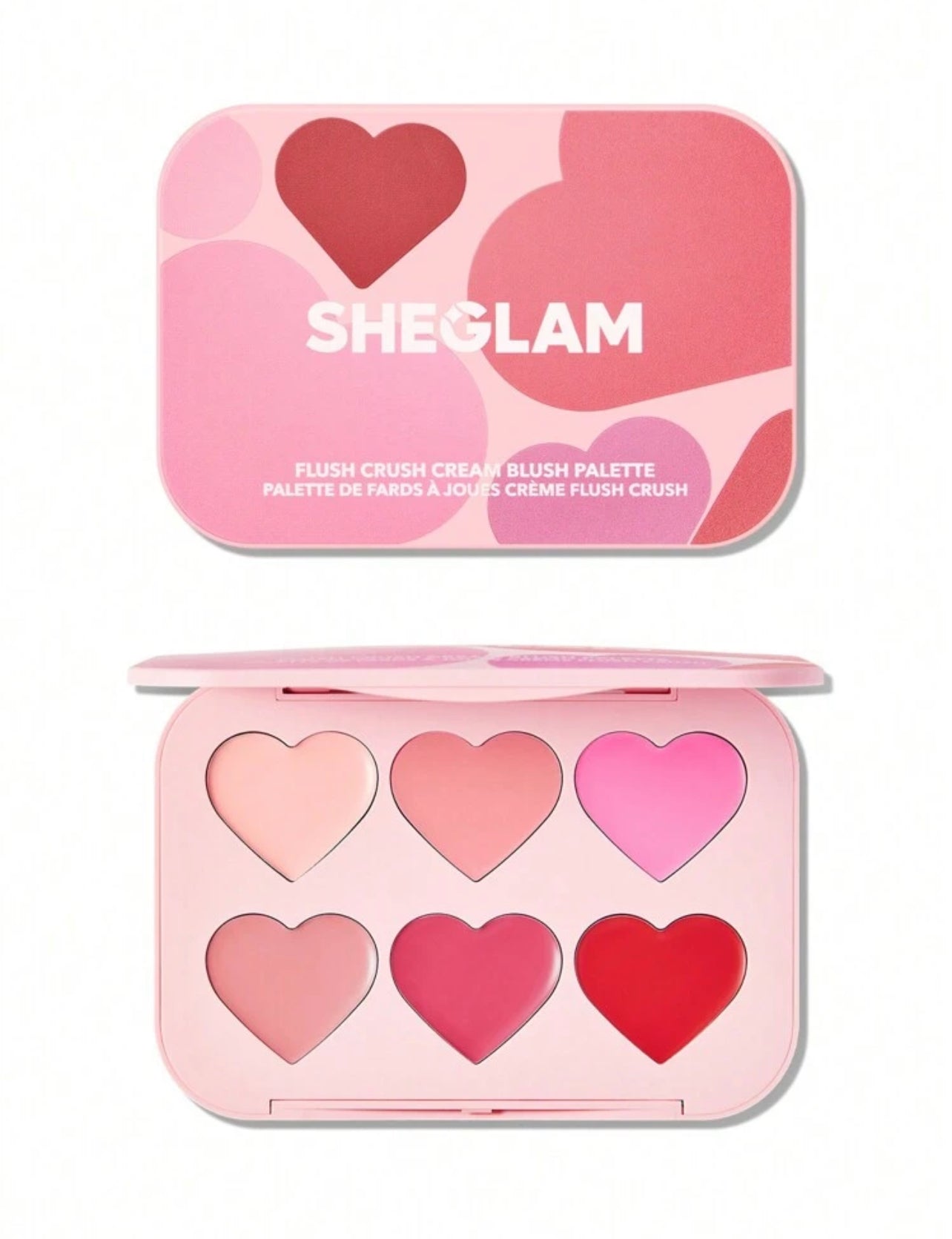 SHEGLAM Flush Crush Cream Blush Palette – Blushing Bouquet | 6-Color Creamy Blush Palette - MK4237