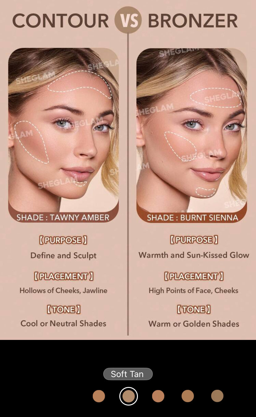 SHEGLAM Sun Sculpt Liquid Contour  | Lightweight Gel-Cream Contour Bronzer - MK4229