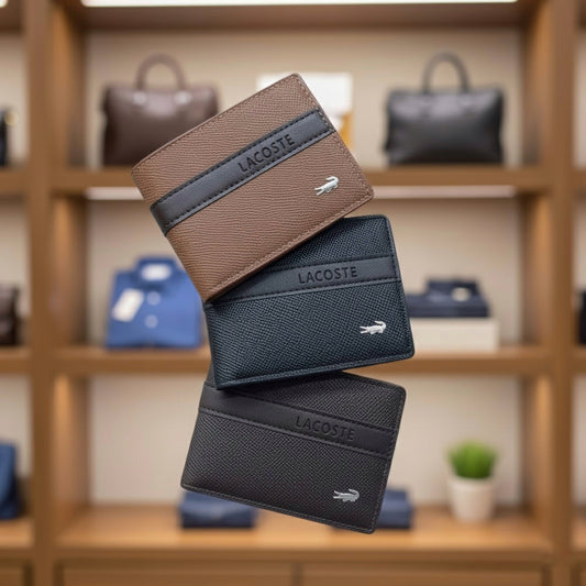 LACOSTE Men’s Leather Wallet – Premium Quality S1 code:Mk