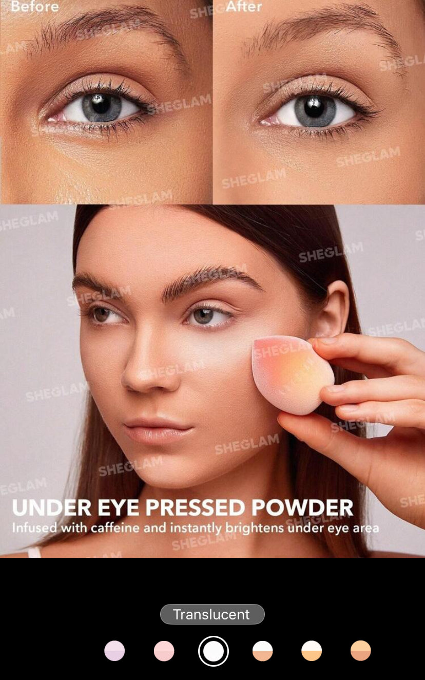 SHEGLAM Insta-Ready Face & Under Eye Setting Powder Duo – 2-in-1 Brightening & Matte Waterproof Powder