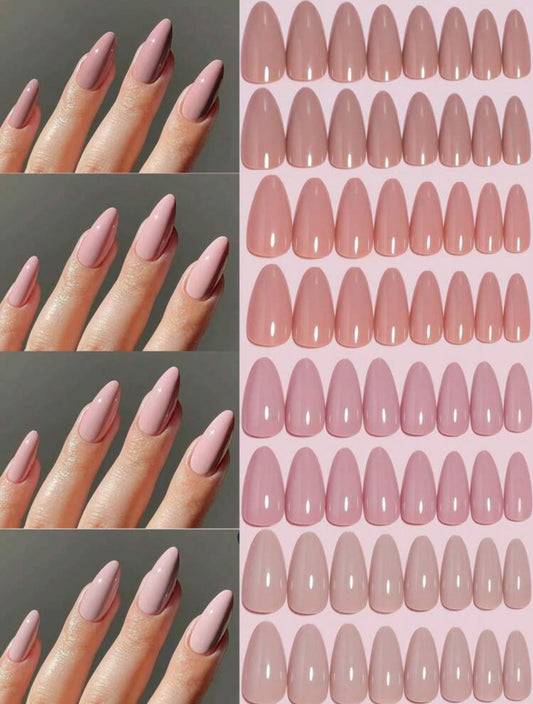 VV MEI JIA ER – 96pcs Gradient Almond Press-On Nails Set (4 Boxes) - DI6051 - DI6057