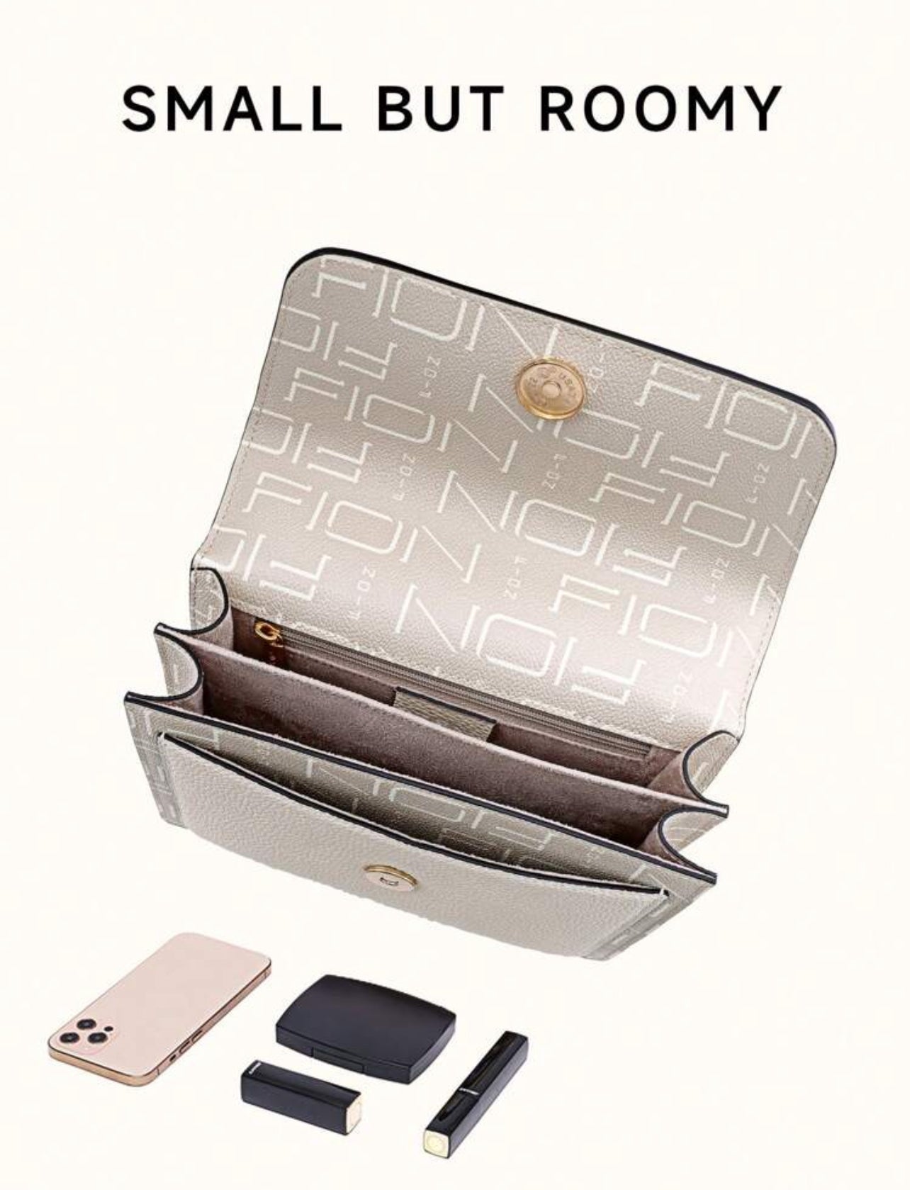 Fayon Crossbody Bag with Gold Chain - Modern and Elegant Design