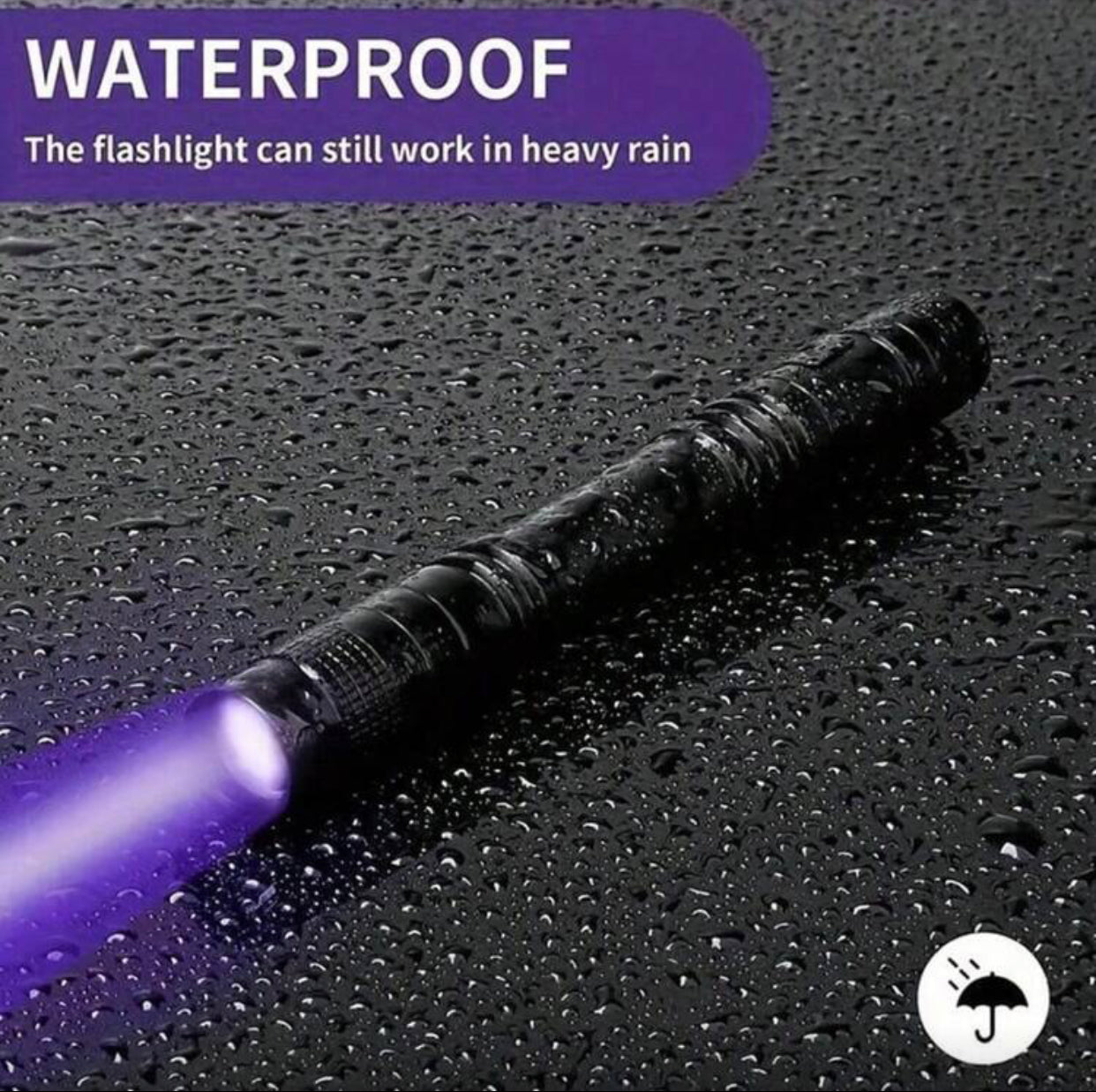 1pc 395nm UV Flashlight – Portable Laser Pen for Leak Detection, Dry Spots, Invisible Ink, Insects & Jewelry Making