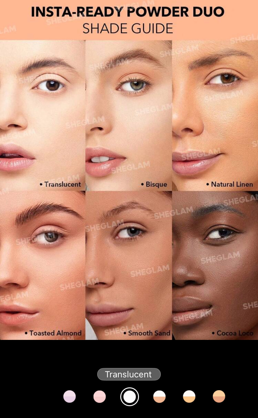 SHEGLAM Insta-Ready Face & Under Eye Setting Powder Duo – 2-in-1 Brightening & Matte Waterproof Powder