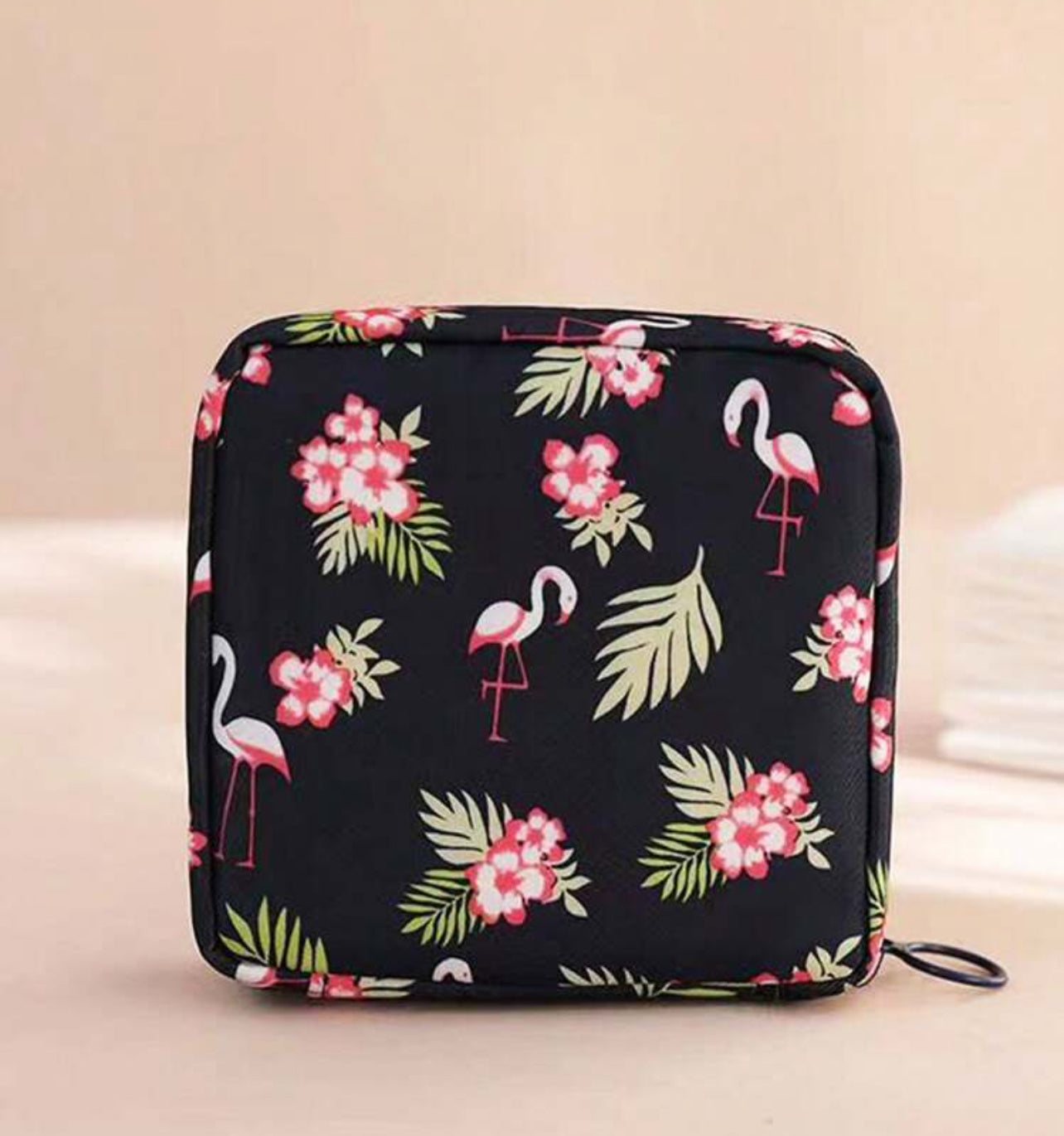 Mini Sanitary Pad Storage Pouch – Cosmetic Organizer with Zipper