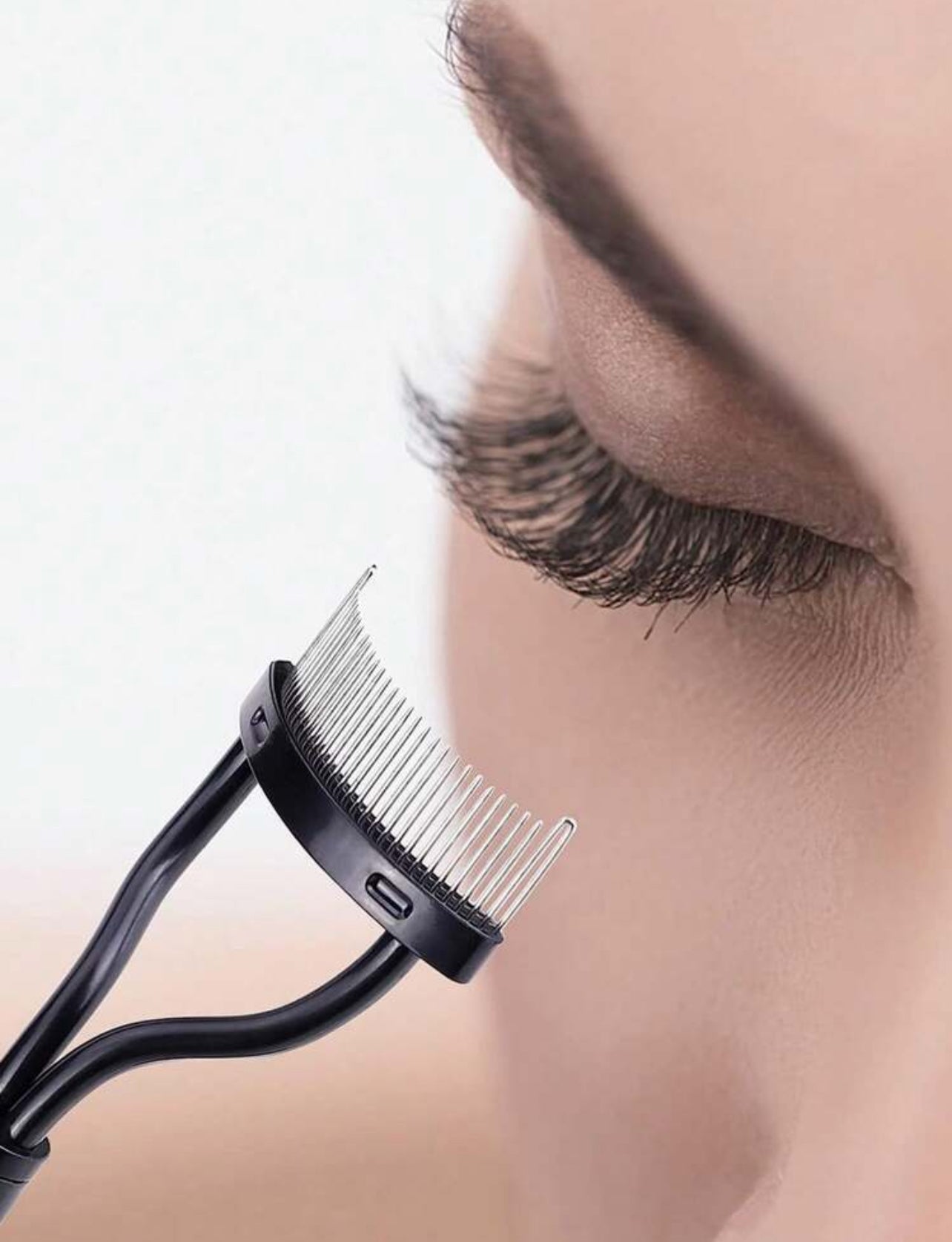 Stainless Steel Eyelash Comb – 2pcs Straight Handle Lash Separator - MK4053