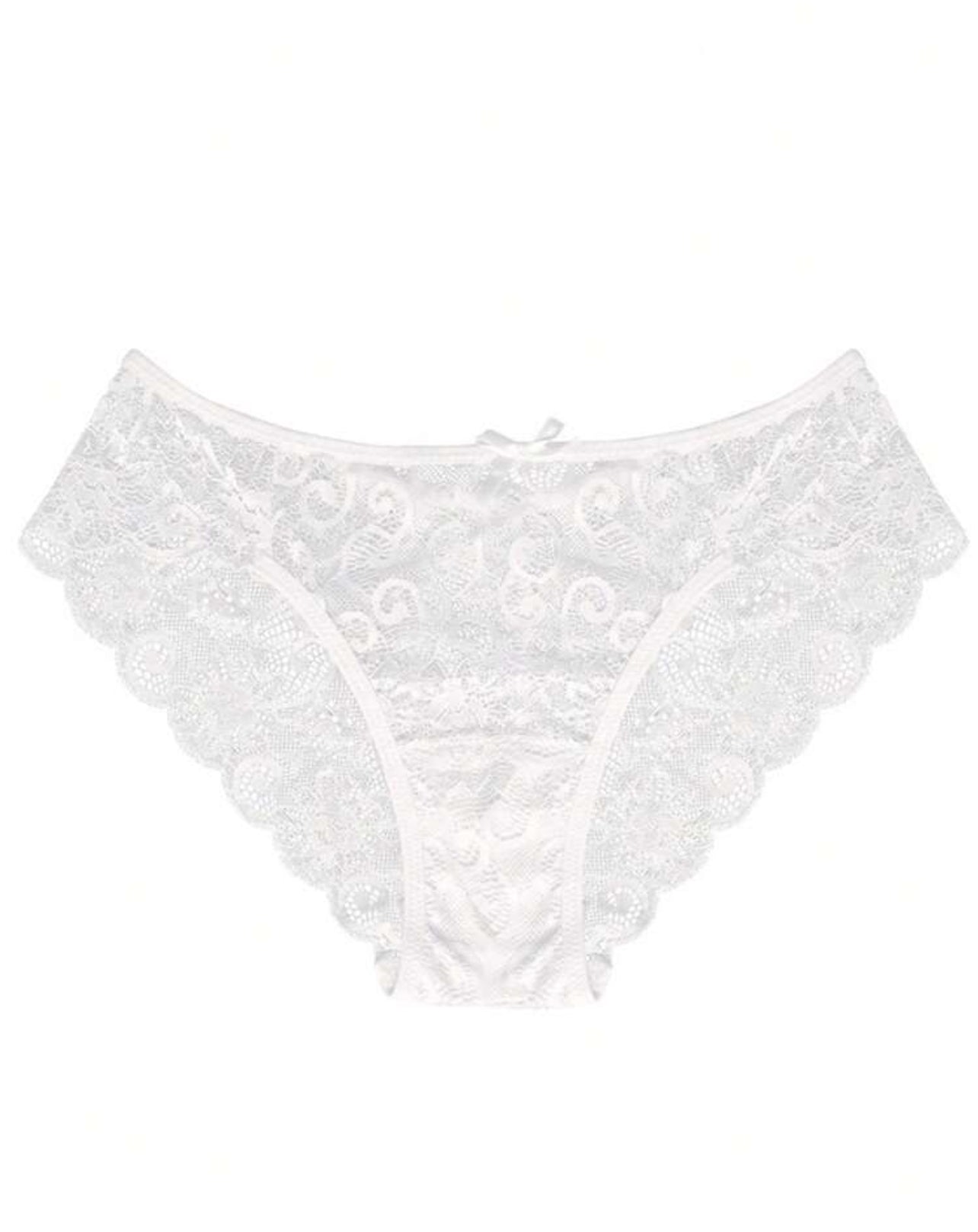 5pcs Low-Waist Lace Cut-Out Thong Panties – Sexy Lingerie Set