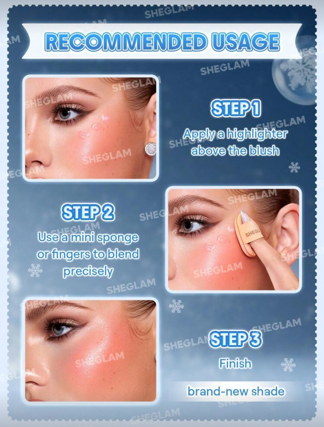 SHEGLAM Glowing Festive Gift Set – Rose Ritual & Heart Glass Edition