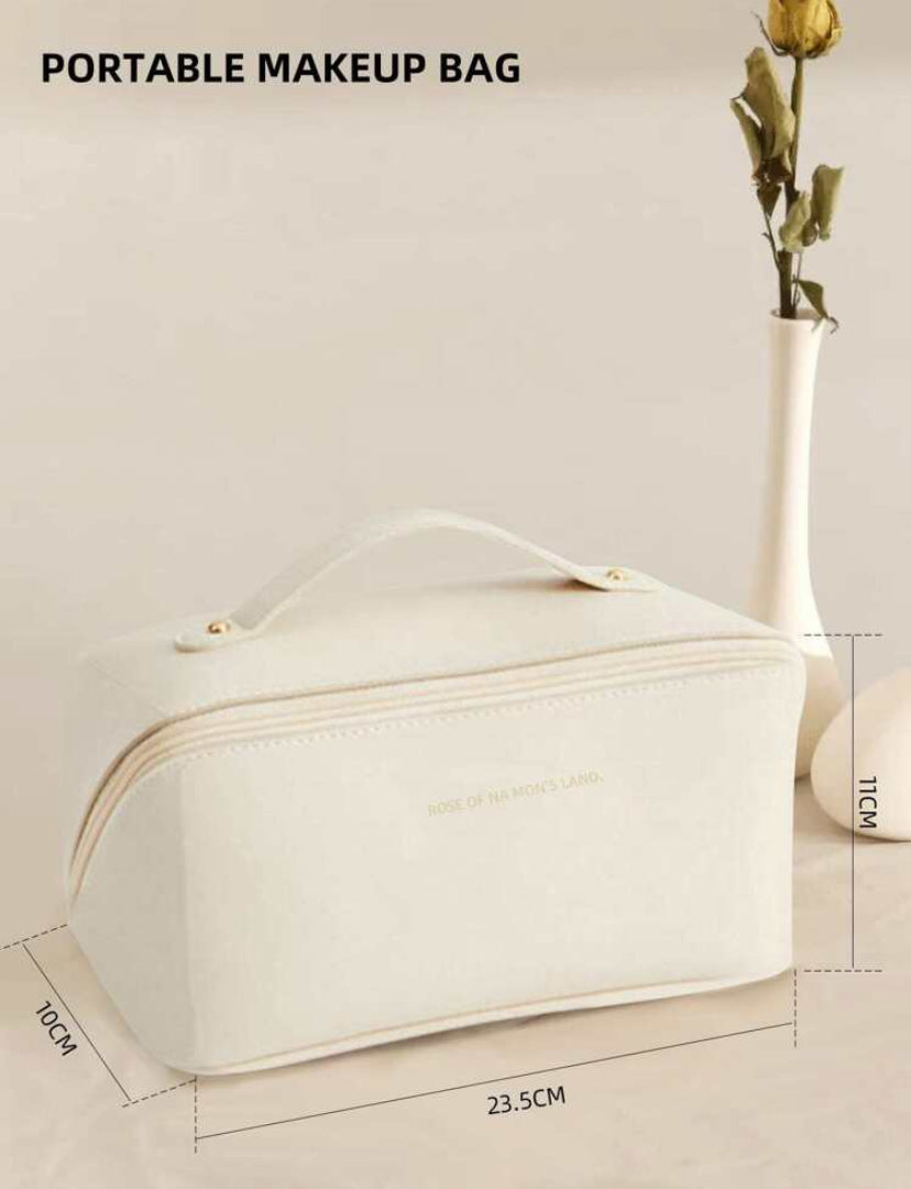 Portable Makeup Brush Bag – Handheld Cosmetic Case & Travel Toiletry Organizer