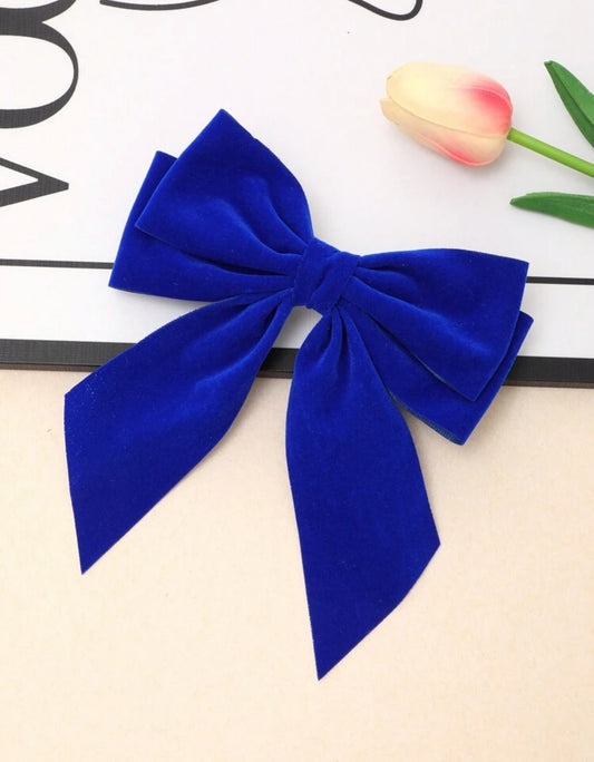 Elegant Blue Butterfly Hair Clip – Large Size for Girls & Women