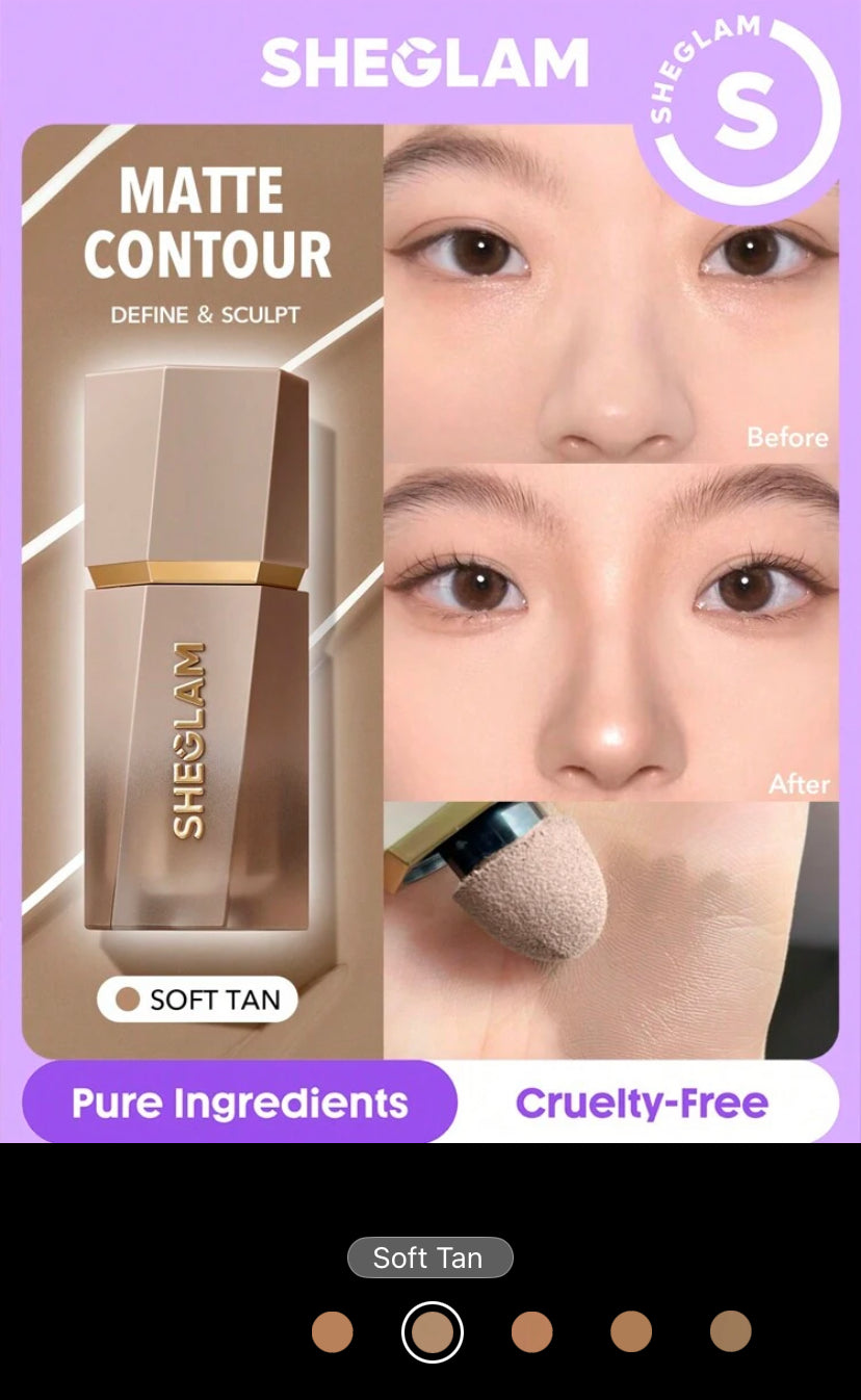 SHEGLAM Sun Sculpt Liquid Contour  | Lightweight Gel-Cream Contour Bronzer - MK4229