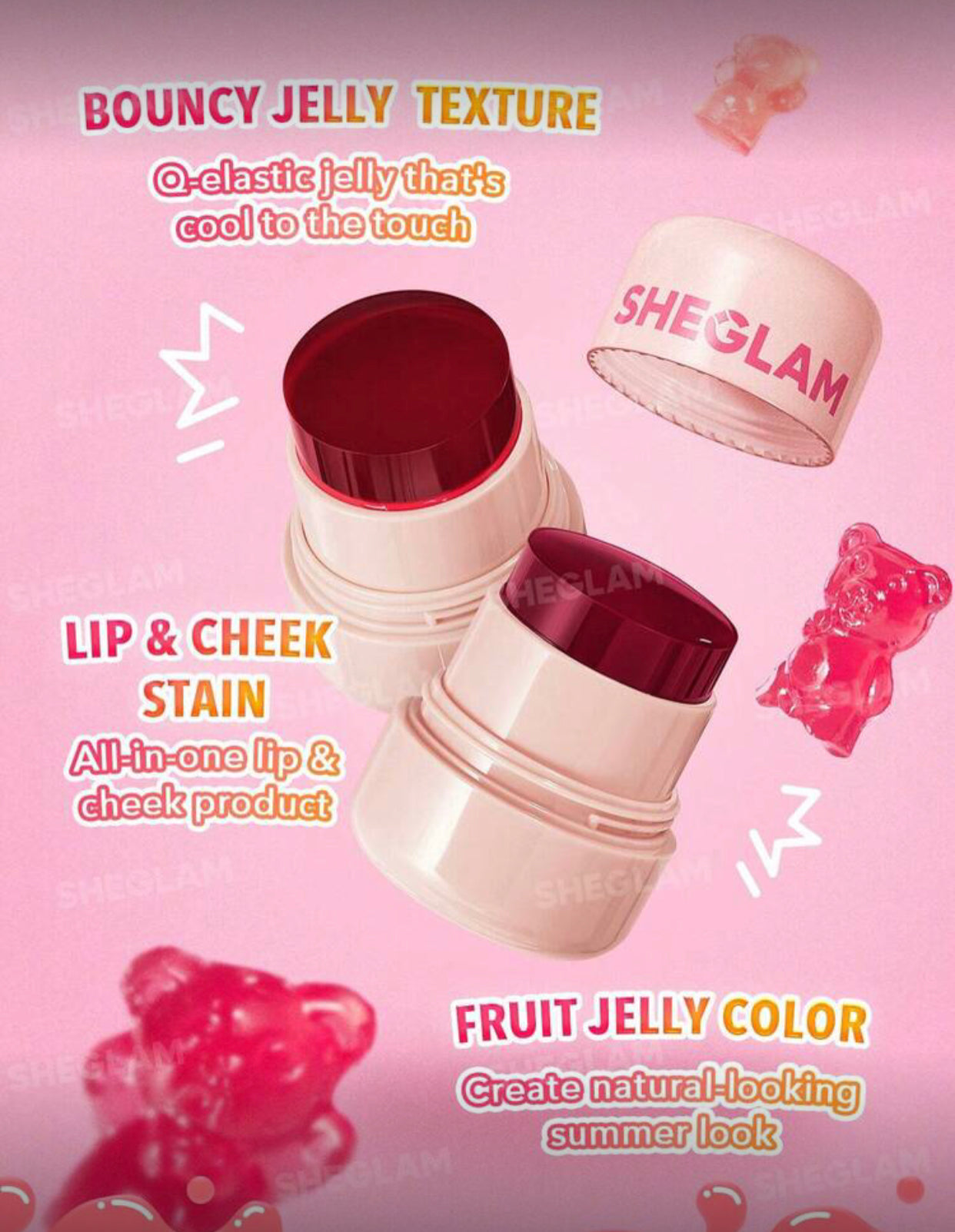 SHEGLAM Jelly Wow Hydrating Lip & Cheek Tint