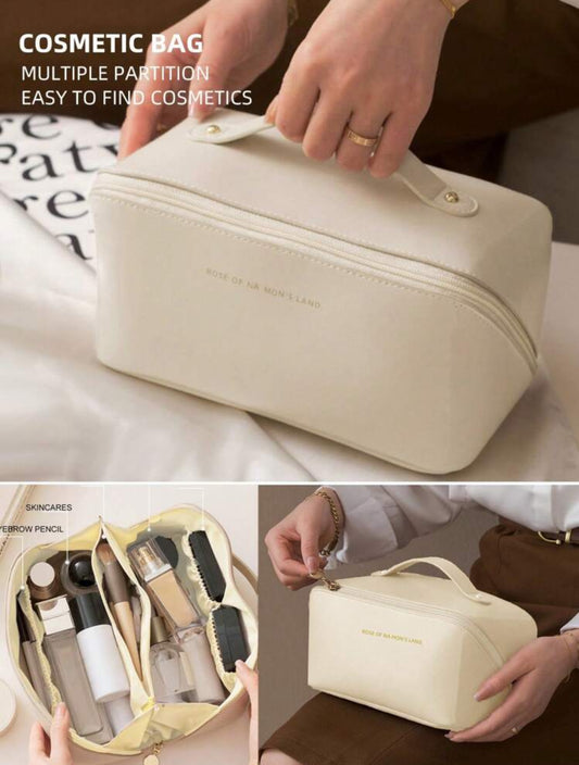 Portable Makeup Brush Bag – Handheld Cosmetic Case & Travel Toiletry Organizer