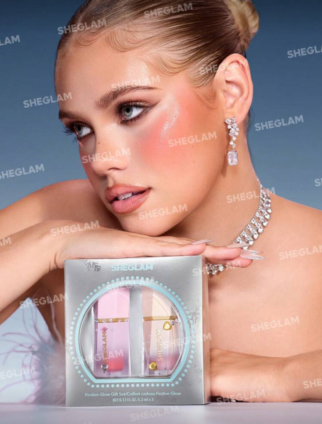 SHEGLAM Glowing Festive Gift Set – Rose Ritual & Heart Glass Edition