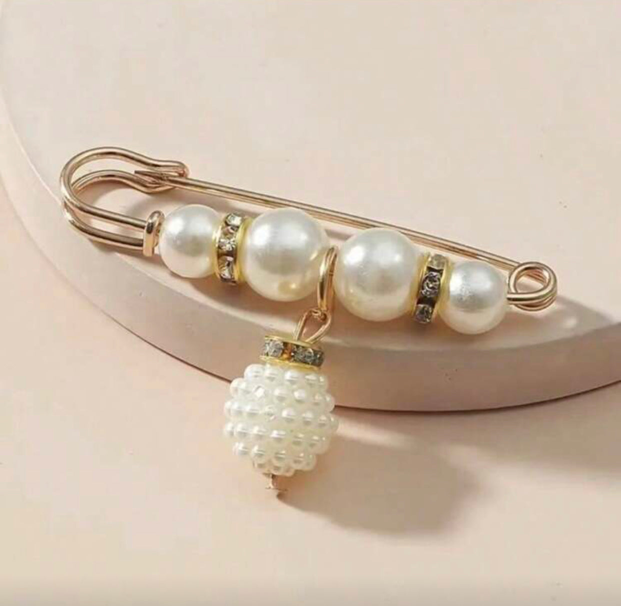 12-Piece Decorative Beaded Scarf Pins – Simple & Elegant Accessories for Clothing, Bags & Mor