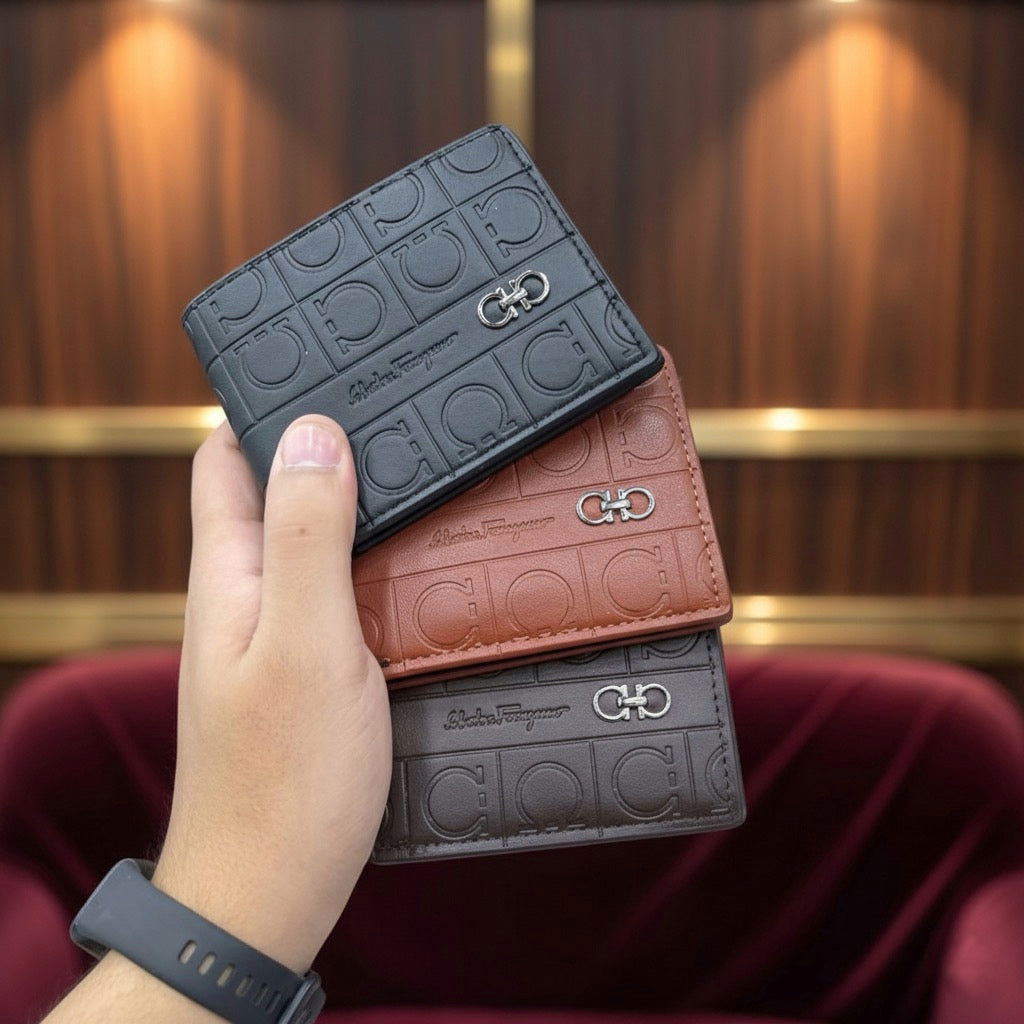Salvatore Ferragamo Men’s Leather Wallet – Premium Quality S1 code:Mk