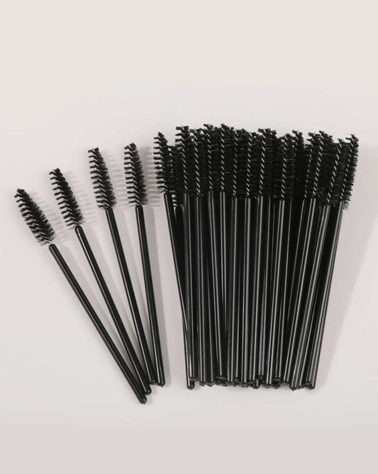 Disposable Eyebrow Brushes – 50pcs Spoolie Wands with Dense Color-Filled Macaroon Bristles - MK4120