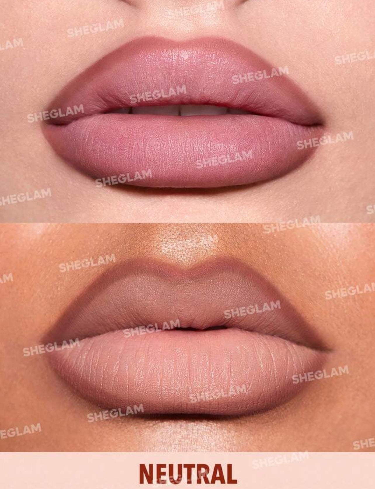 SHEGLAM Lip Liner – Contour Neutral & Rose | High-Pigment Creamy Matte Lip Definer - MK4177