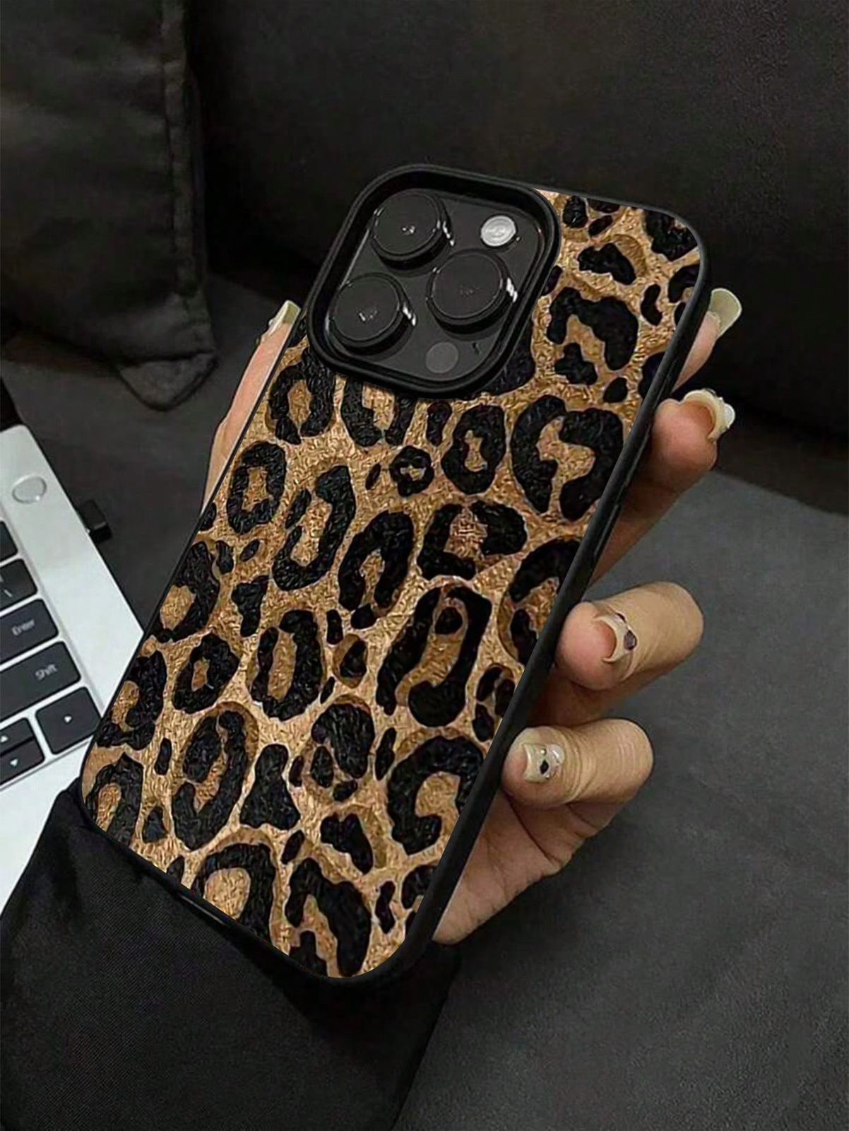 Matte Yellow Tiger Print TPU Phone Case – Compatible with (iPhone XS Max)
