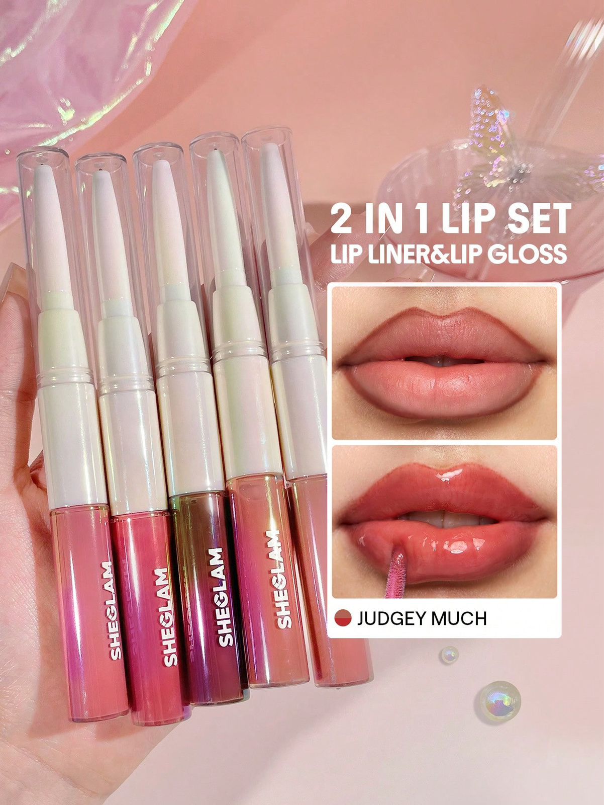 SHEGLAM Lip Rules 2-in-1 Lip Liner & Gloss –  Edition - MK4181