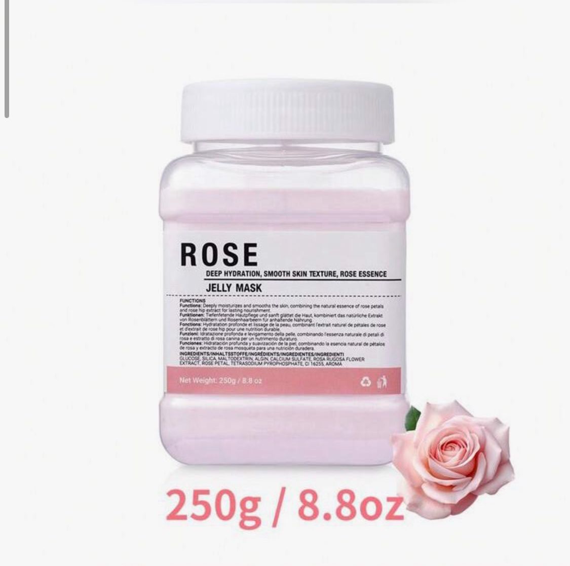 Gel Face Mask Powder with Rose, Tea Tree & Collagen – Hydrating & Skin-Enhancing