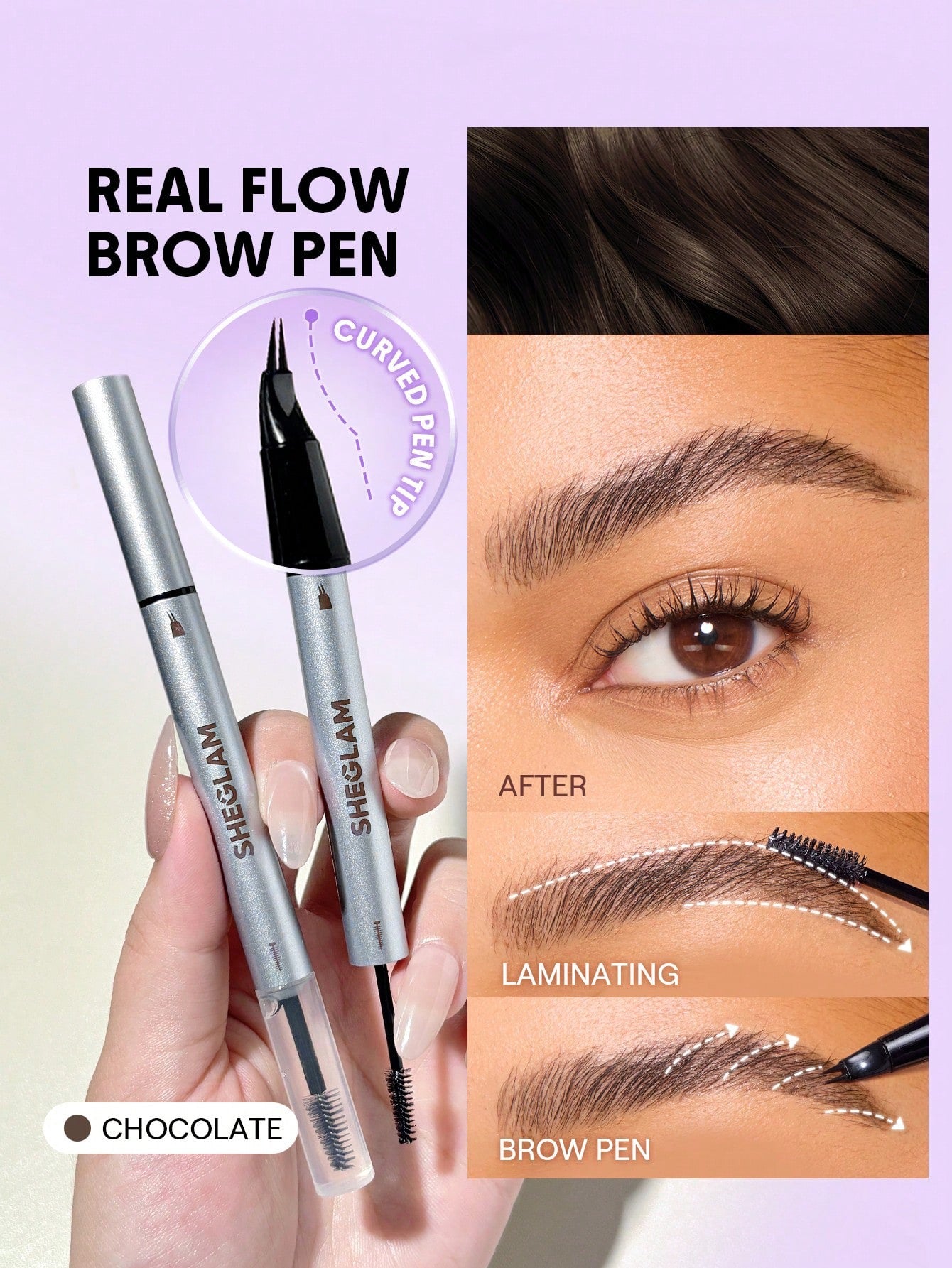 ‏SHEGLAM Real Flow Eyebrow Pencil