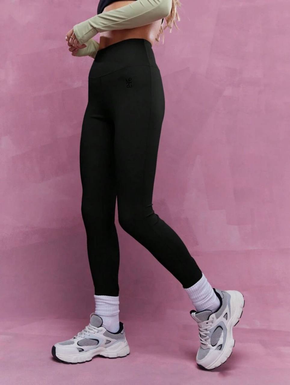 MISSGUIDED Embroidered Logo Jersey Leggings - MH1127