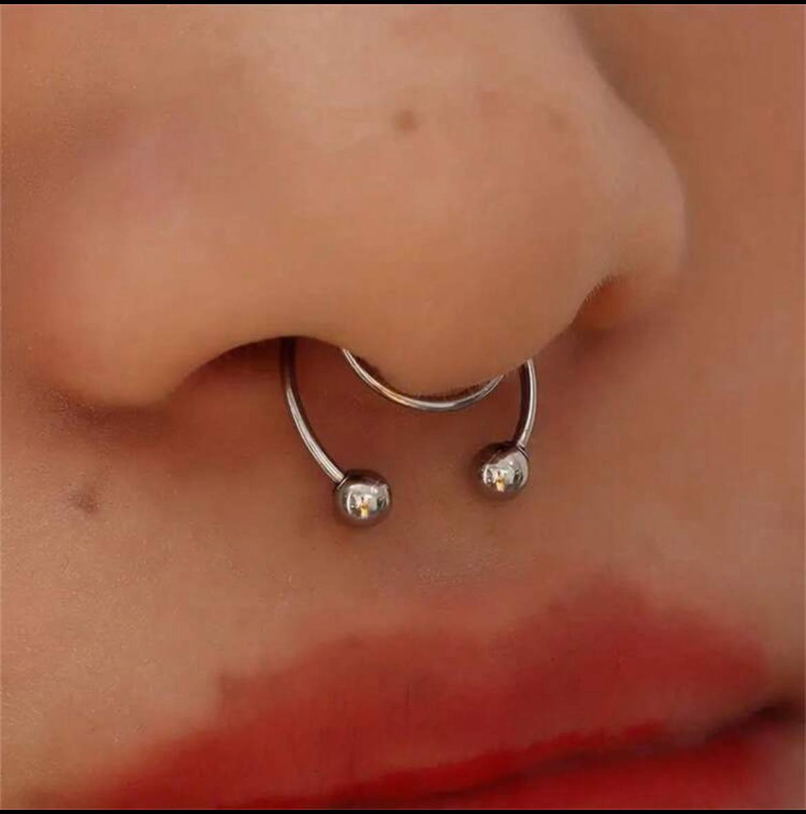 Versatile Simple Fake Septum Nose Ring – Multi-Wear Cone Tip Design for Women & Girls