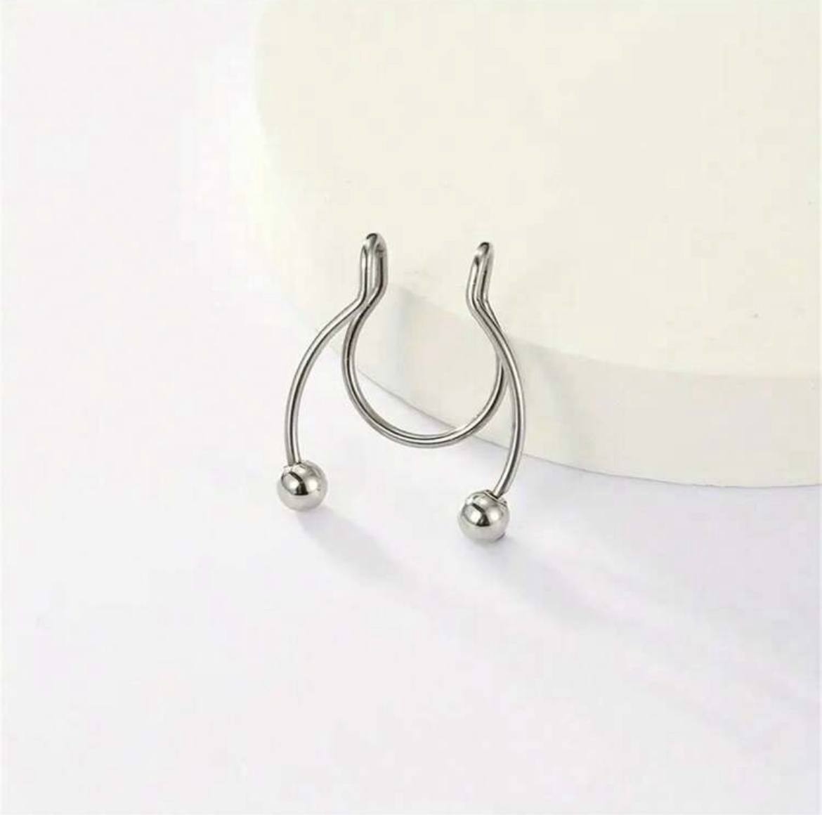 Versatile Simple Fake Septum Nose Ring – Multi-Wear Cone Tip Design for Women & Girls