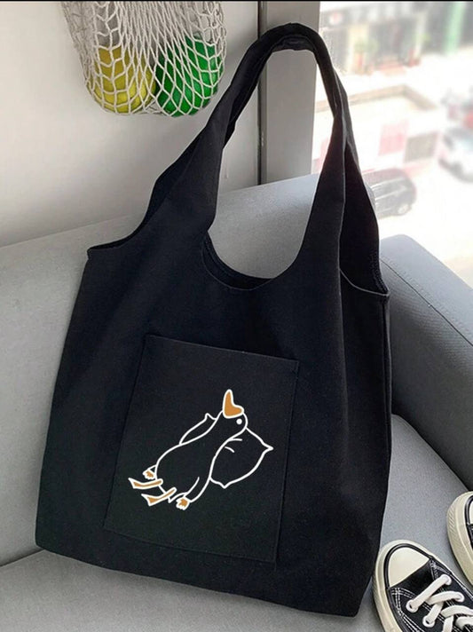 Fashionable & Versatile Duck Print Ladies’ Tote Bag – Large Capacity, Lightweight & Portable