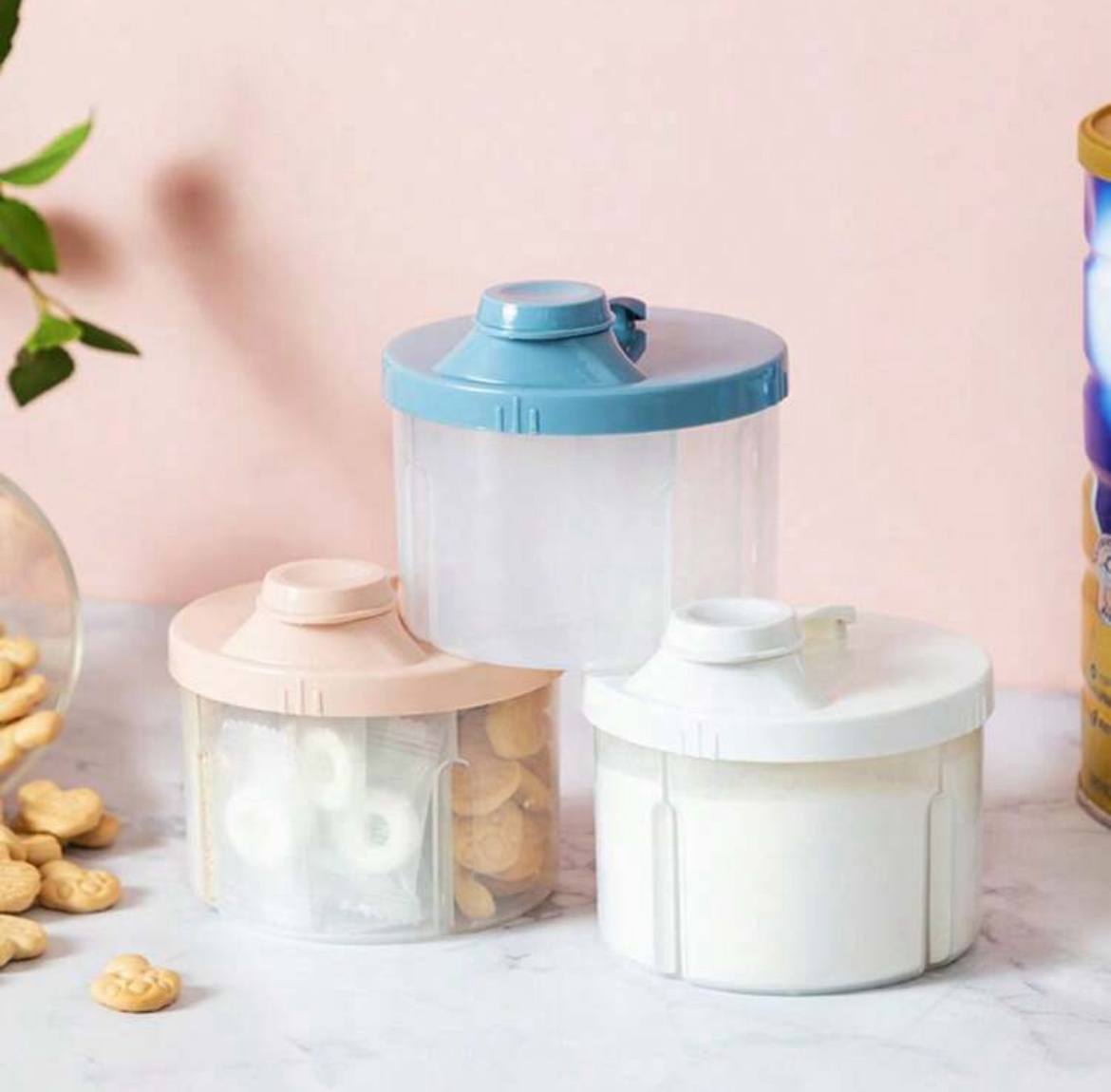 Baby Formula Dispenser Container – Large Capacity Portable Milk Powder Box with Rotating Four-Layer Design