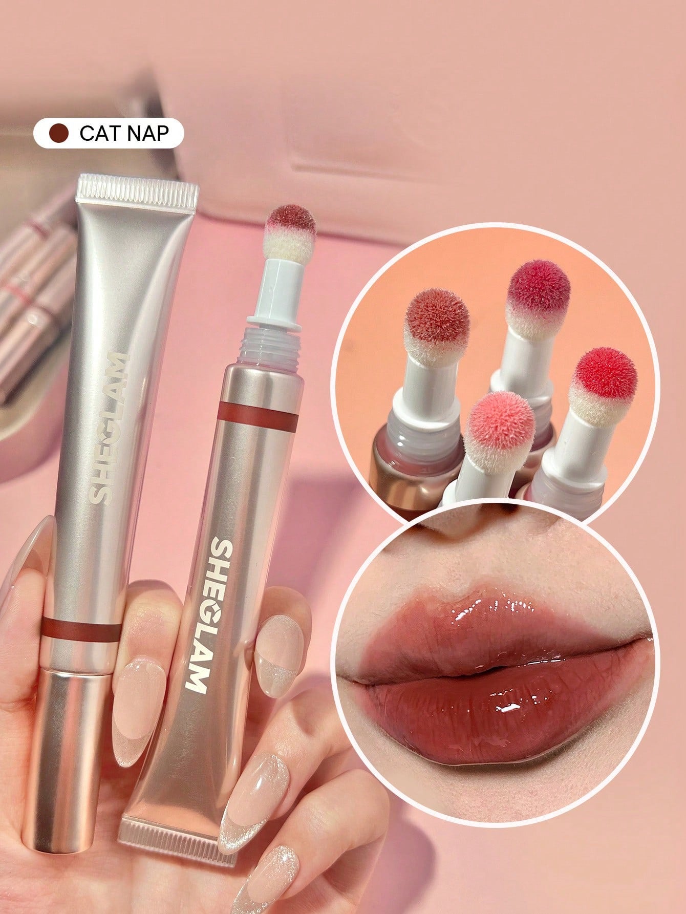 SHEGLAM Pout Pillow Cushion Lip Gloss – Hydrating & Non-Sticky Shine