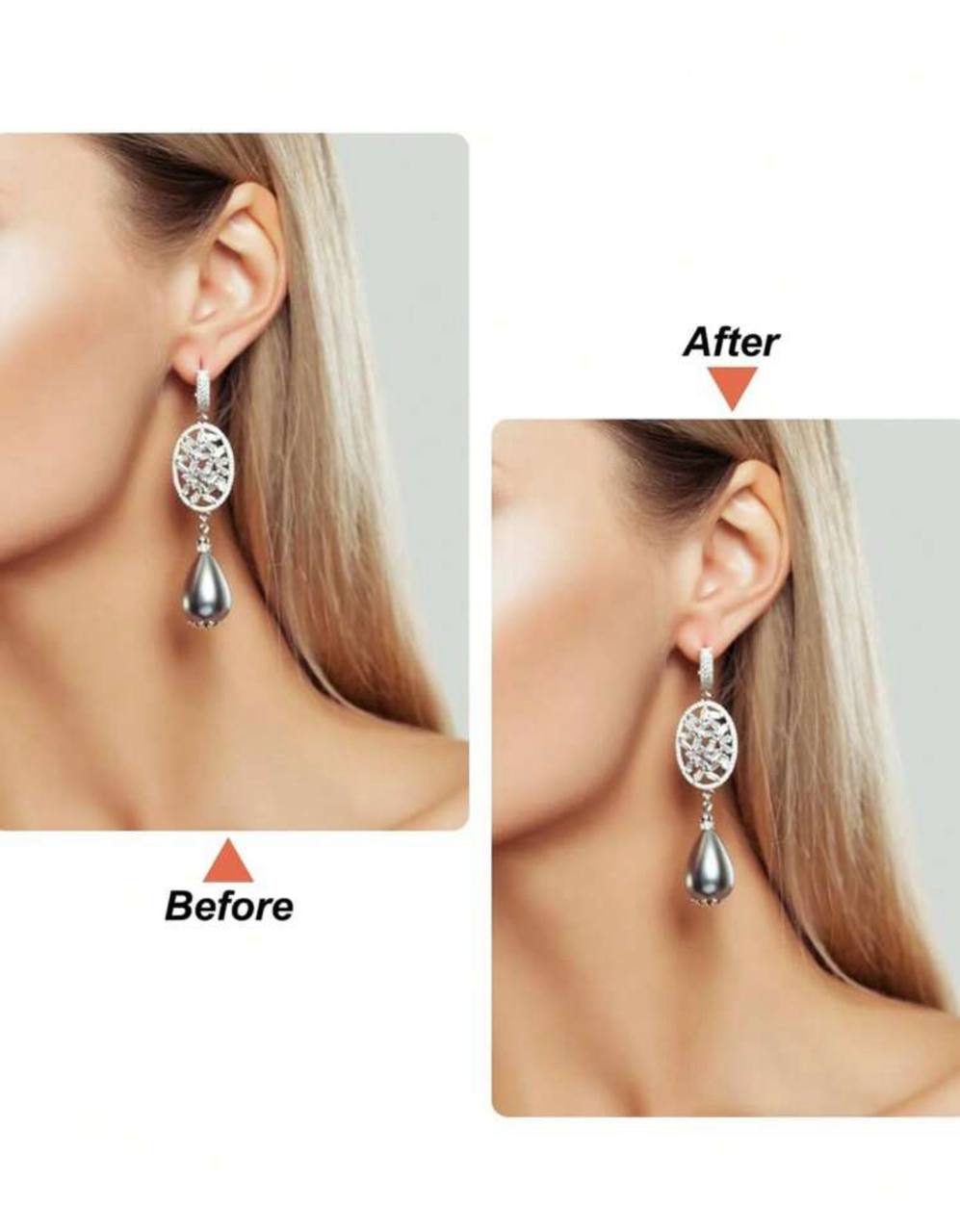 500pcs Transparent Earring Support Stickers – Invisible Earlobe Protection Patches