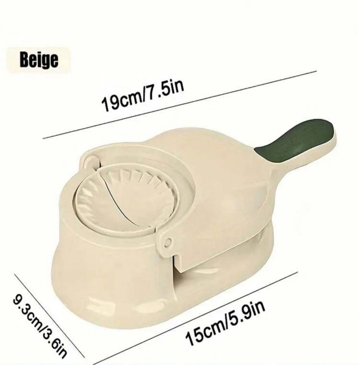 2-in-1 Dumpling Wrapper & Press Maker – Manual Dough Pressing Machine for Homemade Dumplings