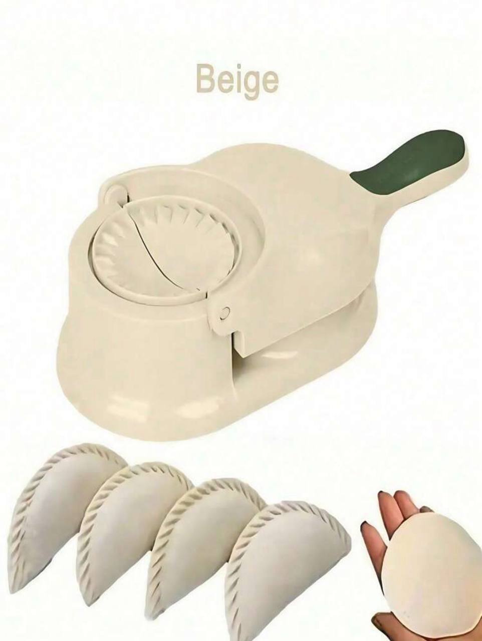 2-in-1 Dumpling Wrapper & Press Maker – Manual Dough Pressing Machine for Homemade Dumplings