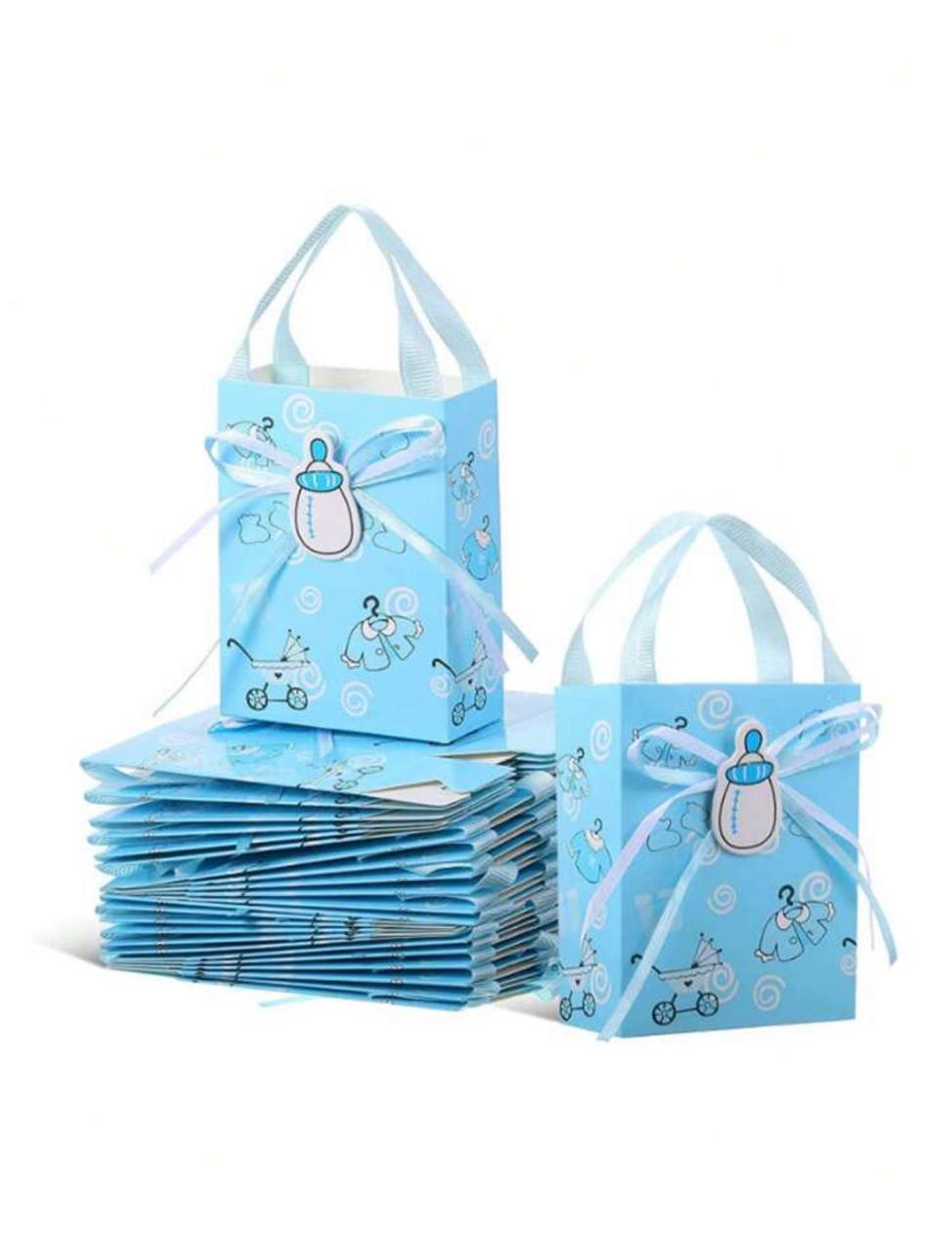 10pcs Party Gift Paper Bags – Handheld Treat Bags for Cookies, Candies & Small Gifts