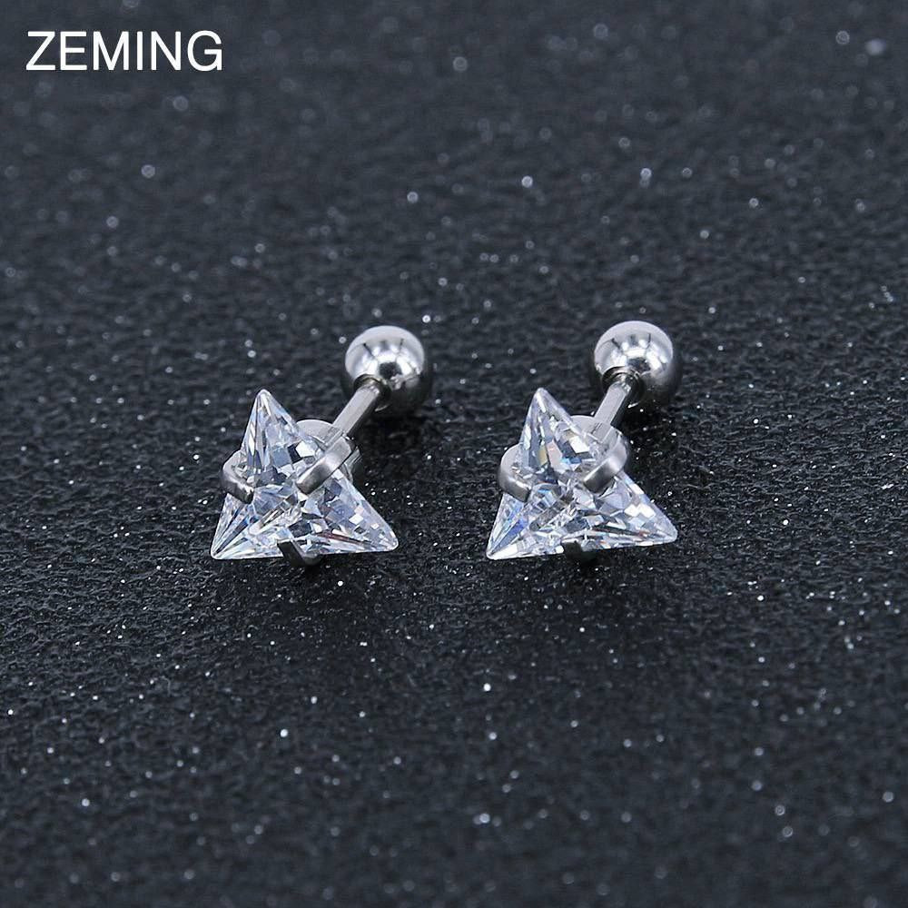Stainless Steel Triangle Piercing (Single Piece)