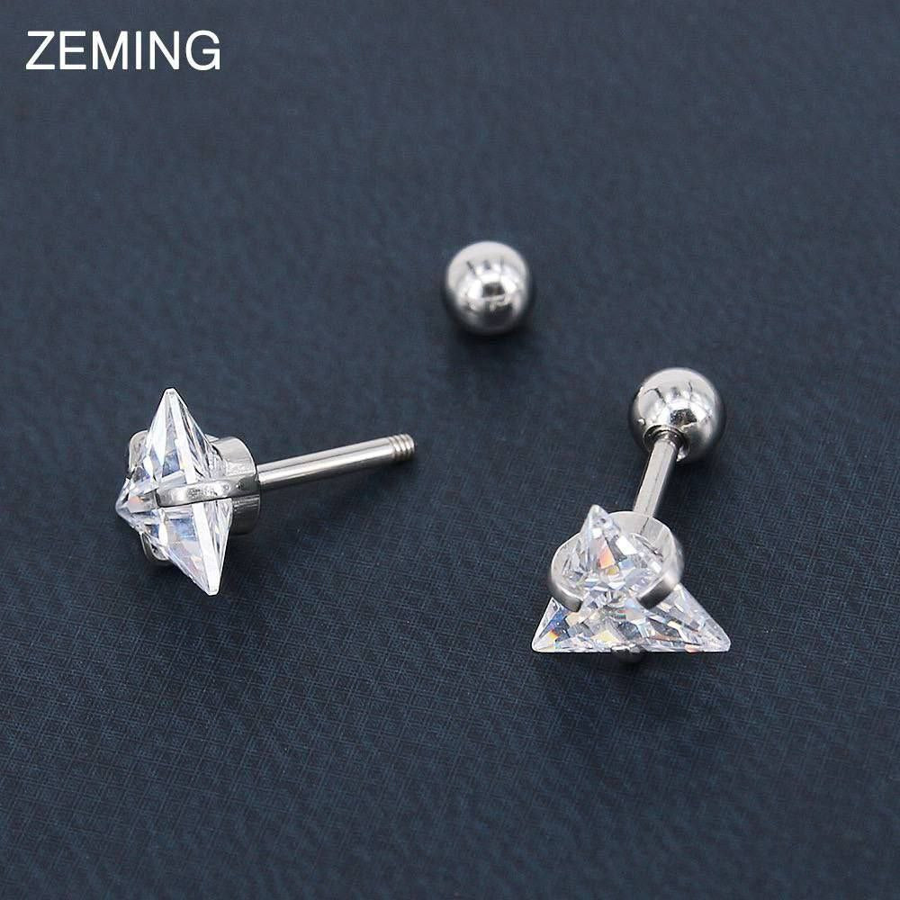 Stainless Steel Triangle Piercing (Single Piece)