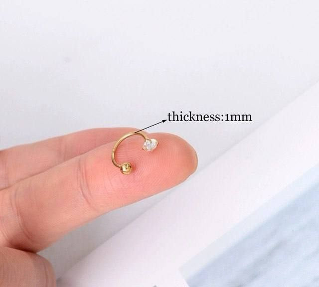 Stainless Steel Silver Piercing (Single Piece) S1