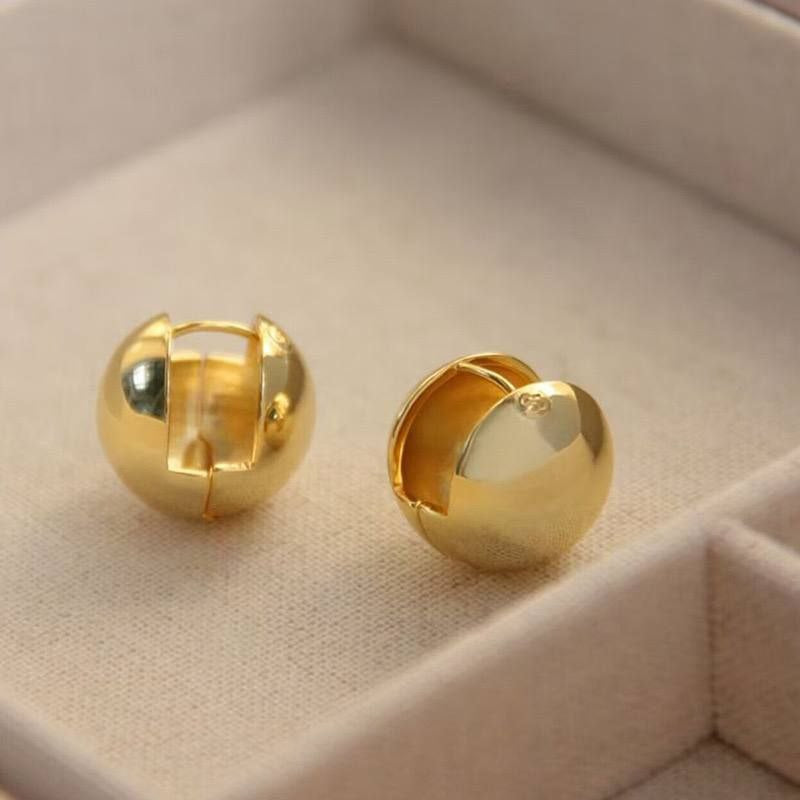 Elegant Gold Stainless Steel Earrings S1